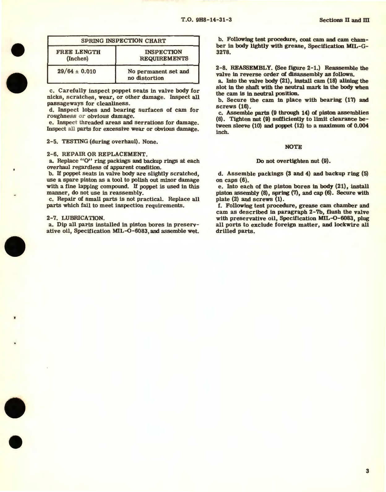 Sample page 5 from AirCorps Library document:  Overhaul Instructions for Cam-Operated Hydraulic Selector Valves (3000 PSI) Part No. 405883 