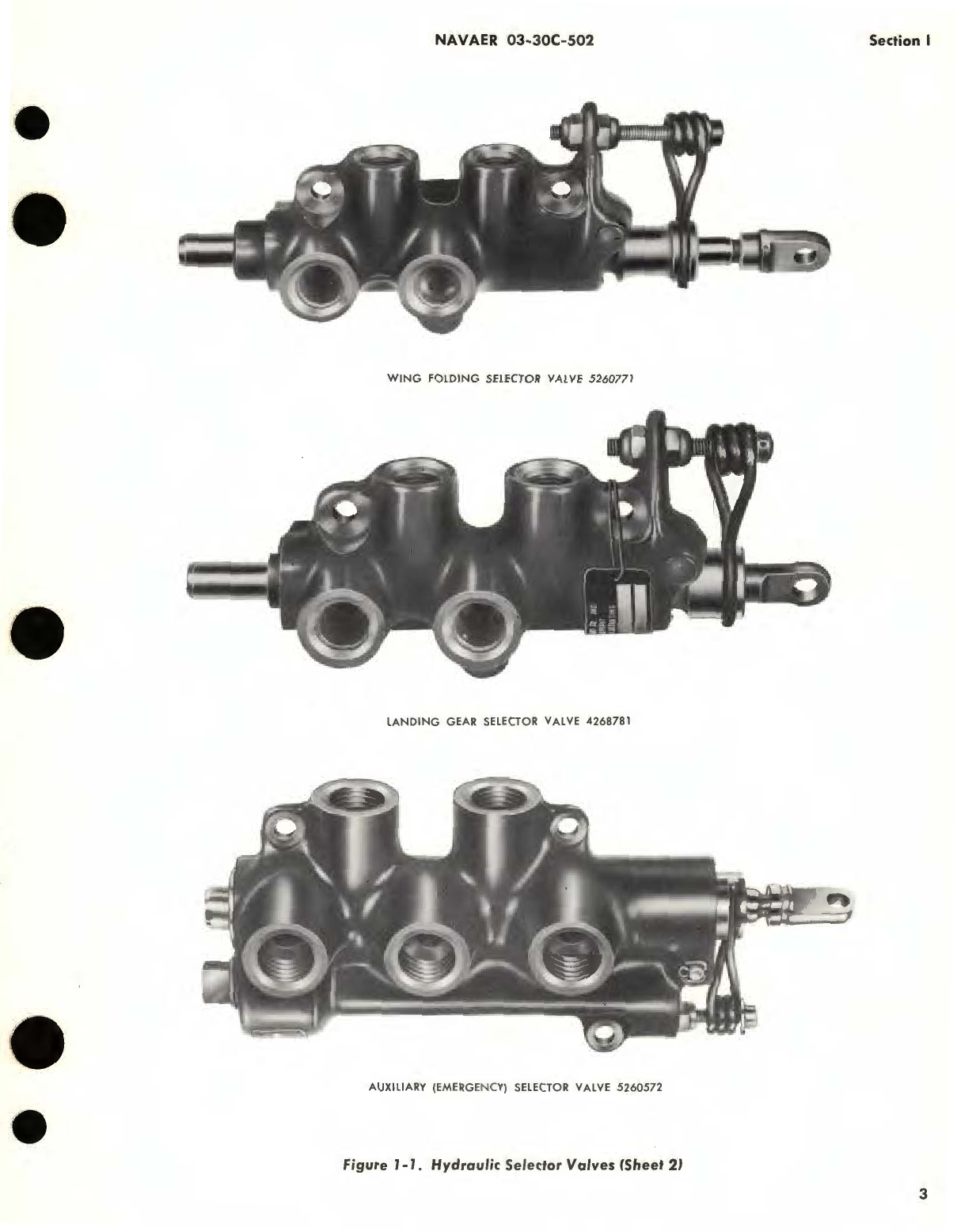 Sample page 7 from AirCorps Library document: Overhaul Instructions with Parts Catalog for Hydraulic Selector Valves Part No. 3254895, 4261538, 4218335, 4262006, 4252485, 4267956, 4255314, 4268781, 4261469, 5260771, 4261535, 5260752