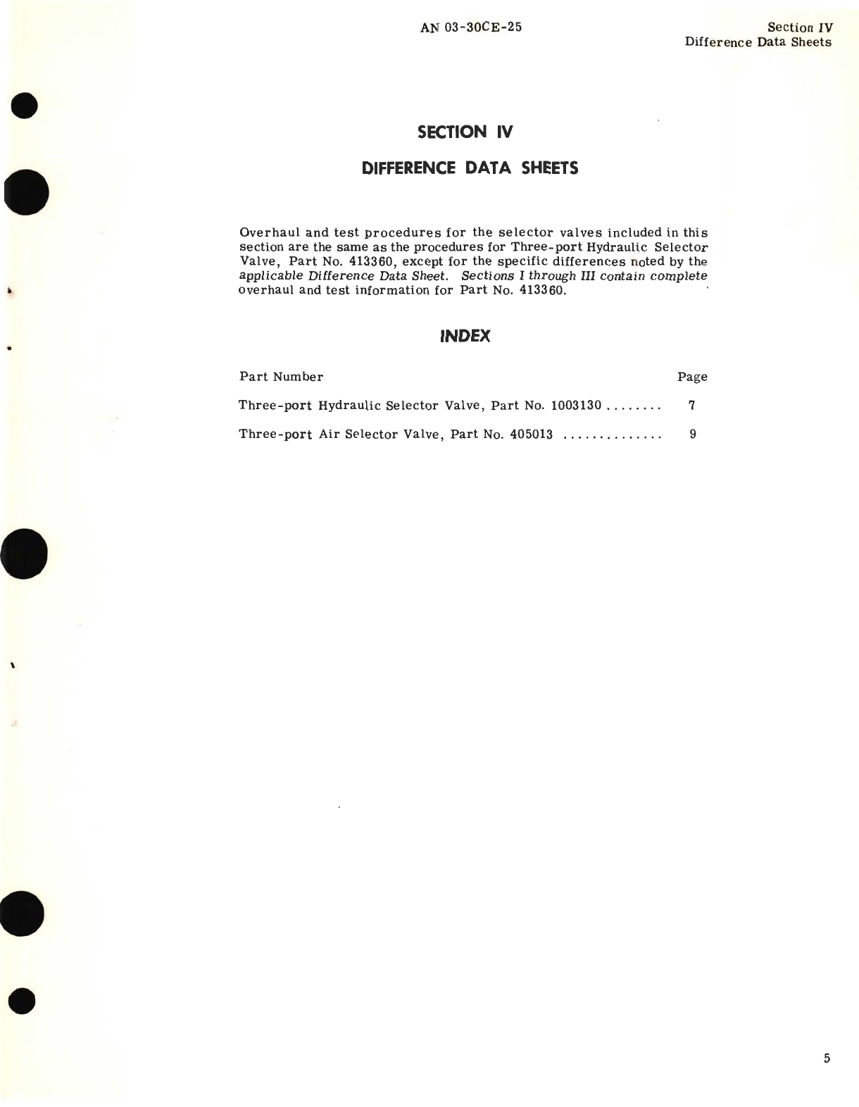 Sample page 7 from AirCorps Library document: Overhaul Instructions for Three-Port Selector Valves Part No. 405013, 413360, 1003130 