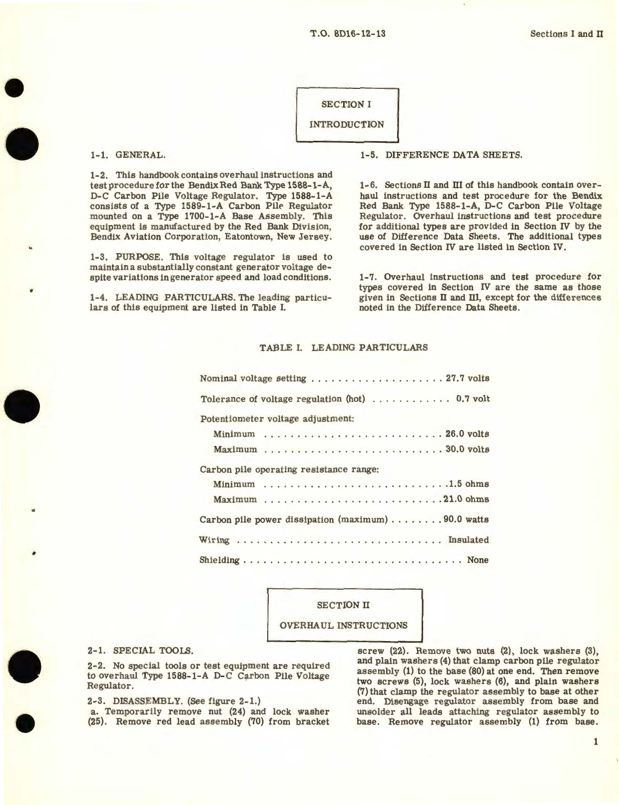 Sample page 5 from AirCorps Library document: Illustrated Parts Breakdown for D-C Carbon Pile Voltage Regulator Type No. 1588, 1589 