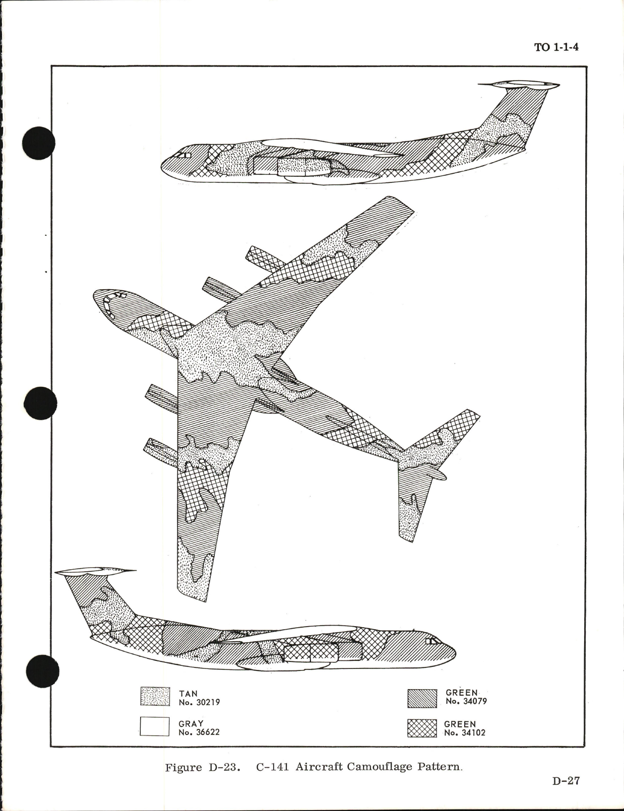 Sample page 5 from AirCorps Library document: Exterior Finishes, Insignia and Markings for USAF Aircraft - Change -7