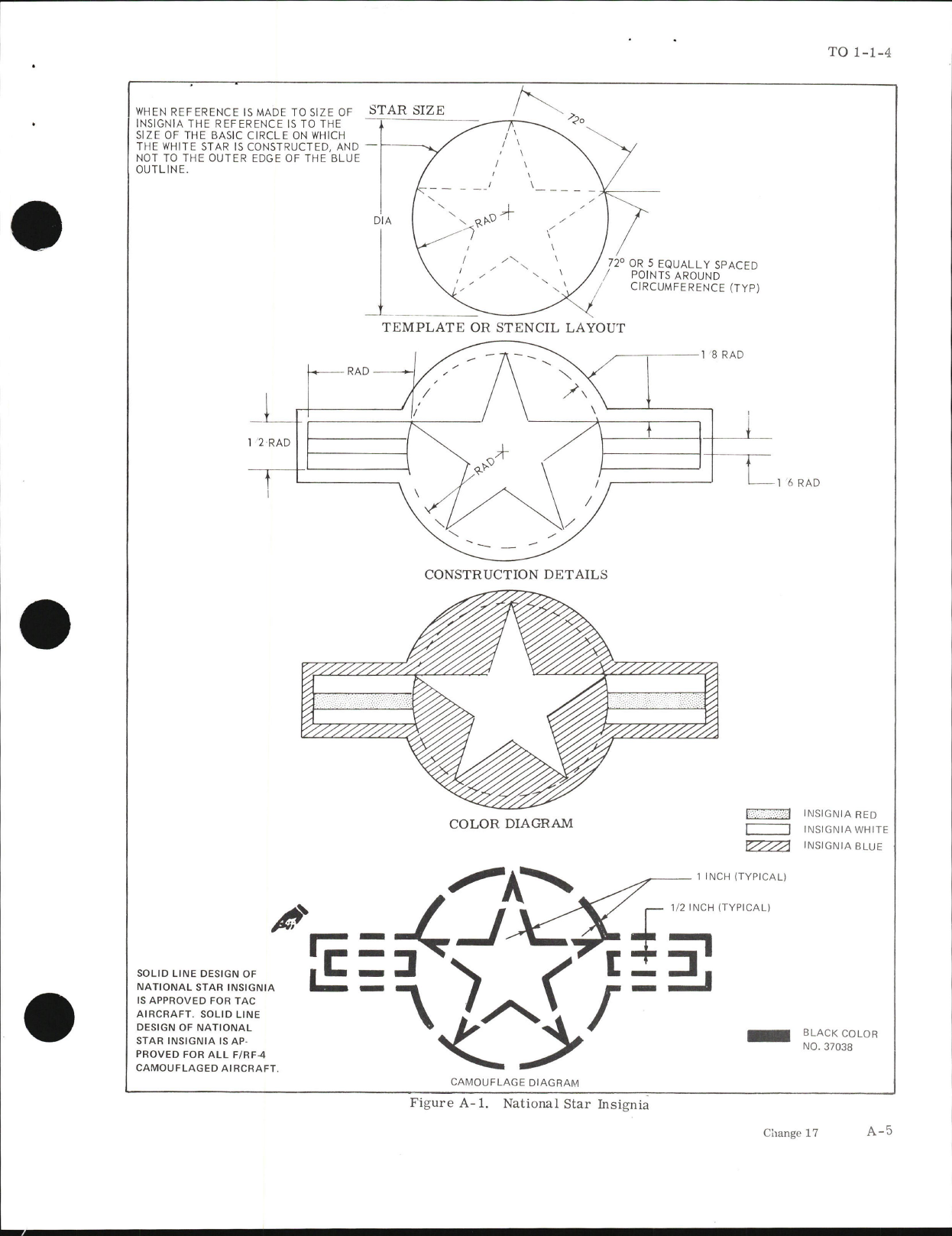 Sample page 7 from AirCorps Library document: Exterior Finishes, Insignia and Markings for USAF Aircraft - Change - 17