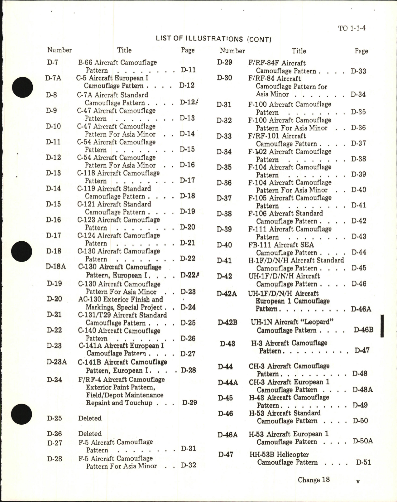 Sample page 5 from AirCorps Library document: Exterior Finishes, Insignia and Markings for USAF Aircraft - Change - 18