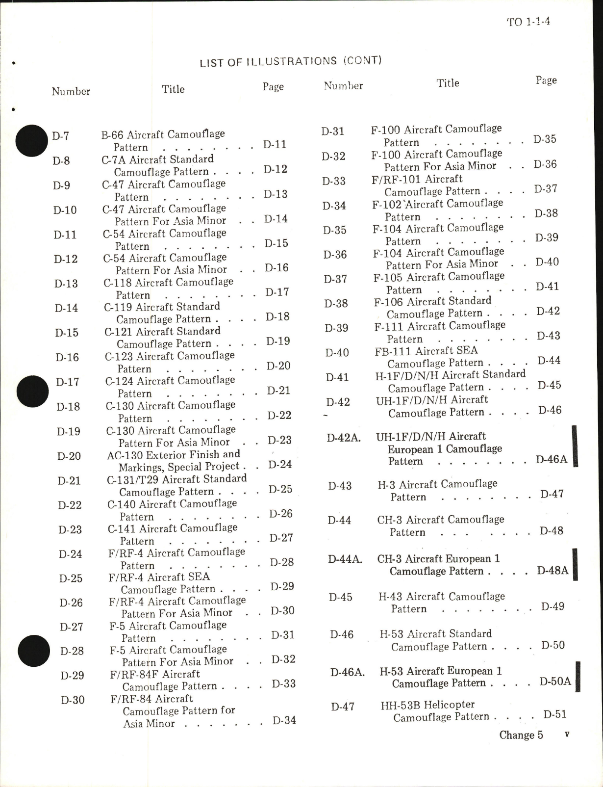 Sample page 7 from AirCorps Library document: Exterior Finishes, Insignia and Markings for USAF Aircraft - Change - 9