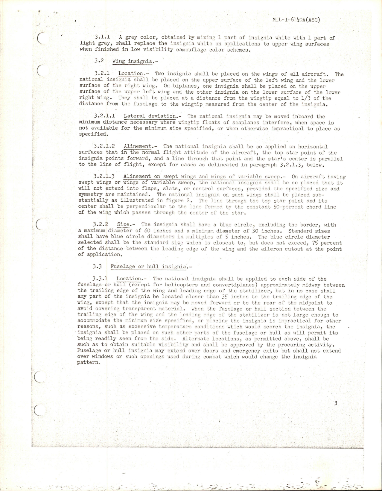 Sample page 5 from AirCorps Library document: Military Specifications for National Aircraft Insignia