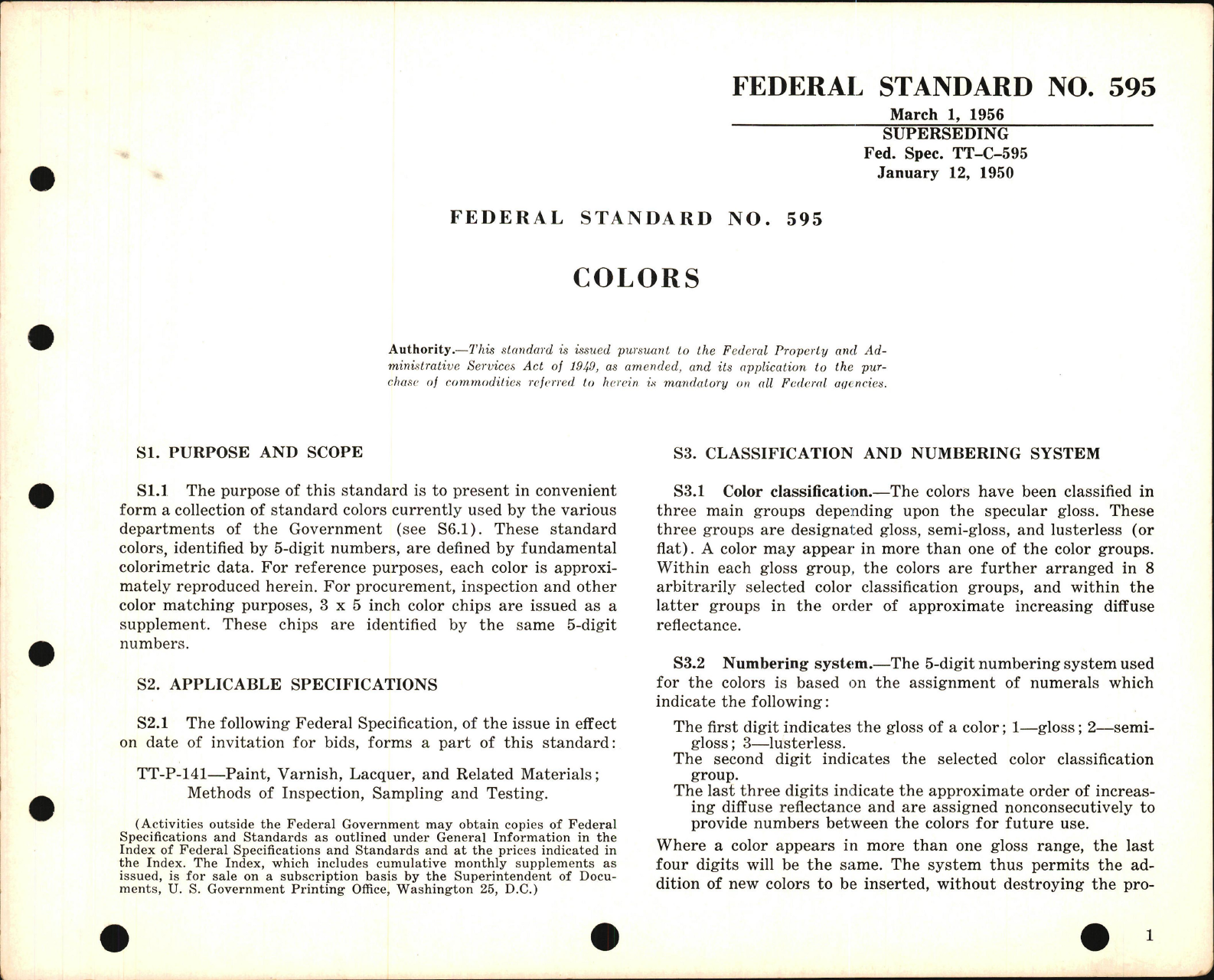 Sample page 7 from AirCorps Library document: Aeronautical Standard Notice for Federal Standard Colors