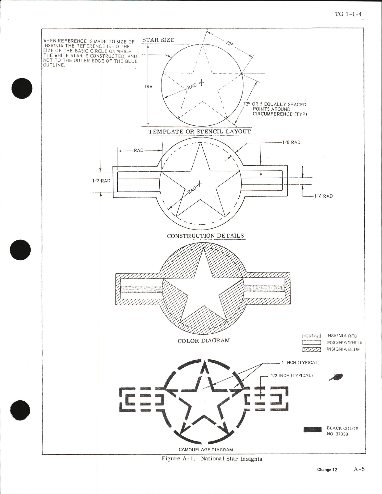 Sample page 11 from AirCorps Library document: Exterior Finishes, Insignia and Markings for USAF Aircraft - Change - 12