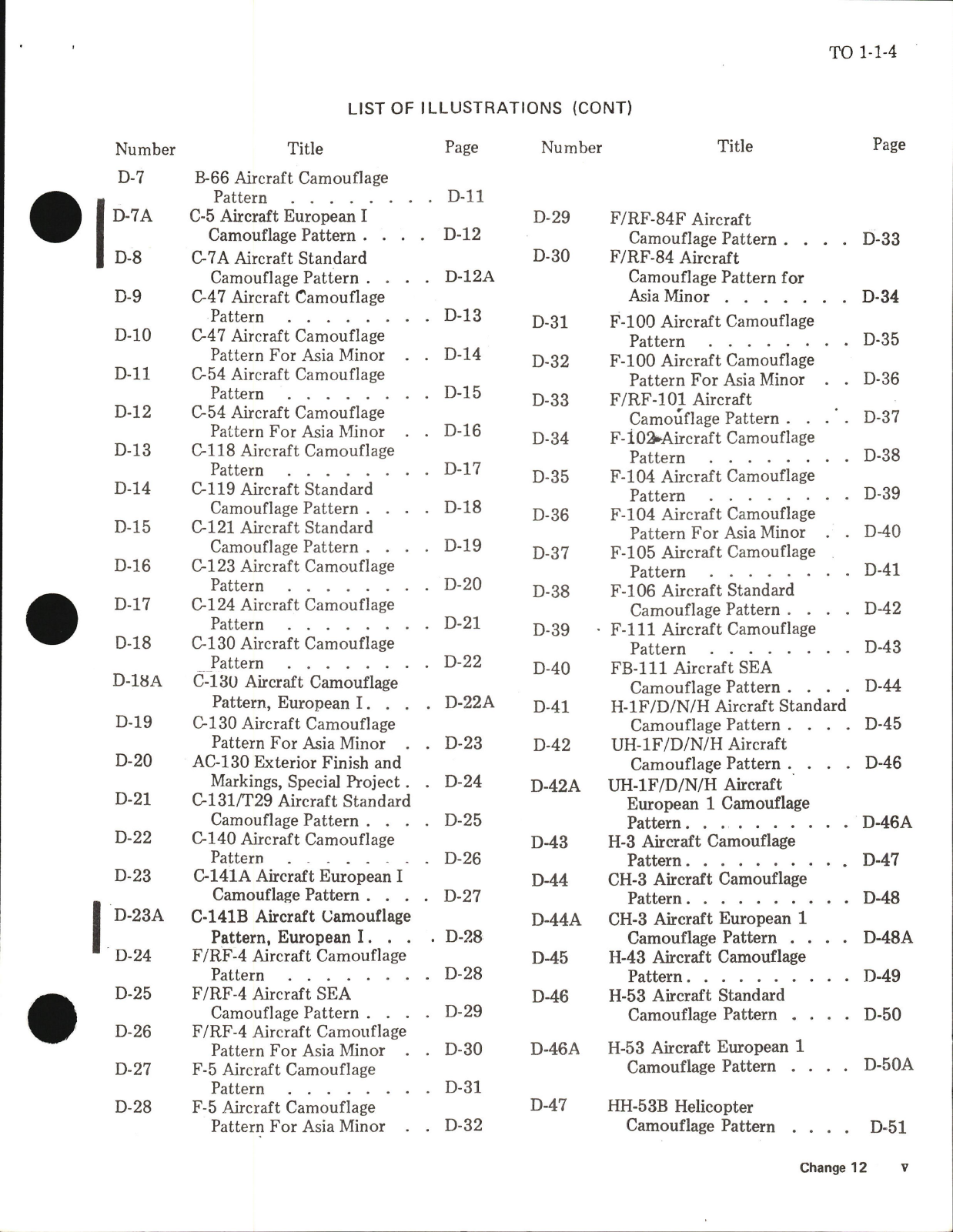 Sample page 5 from AirCorps Library document: Exterior Finishes, Insignia and Markings for USAF Aircraft - Change - 12