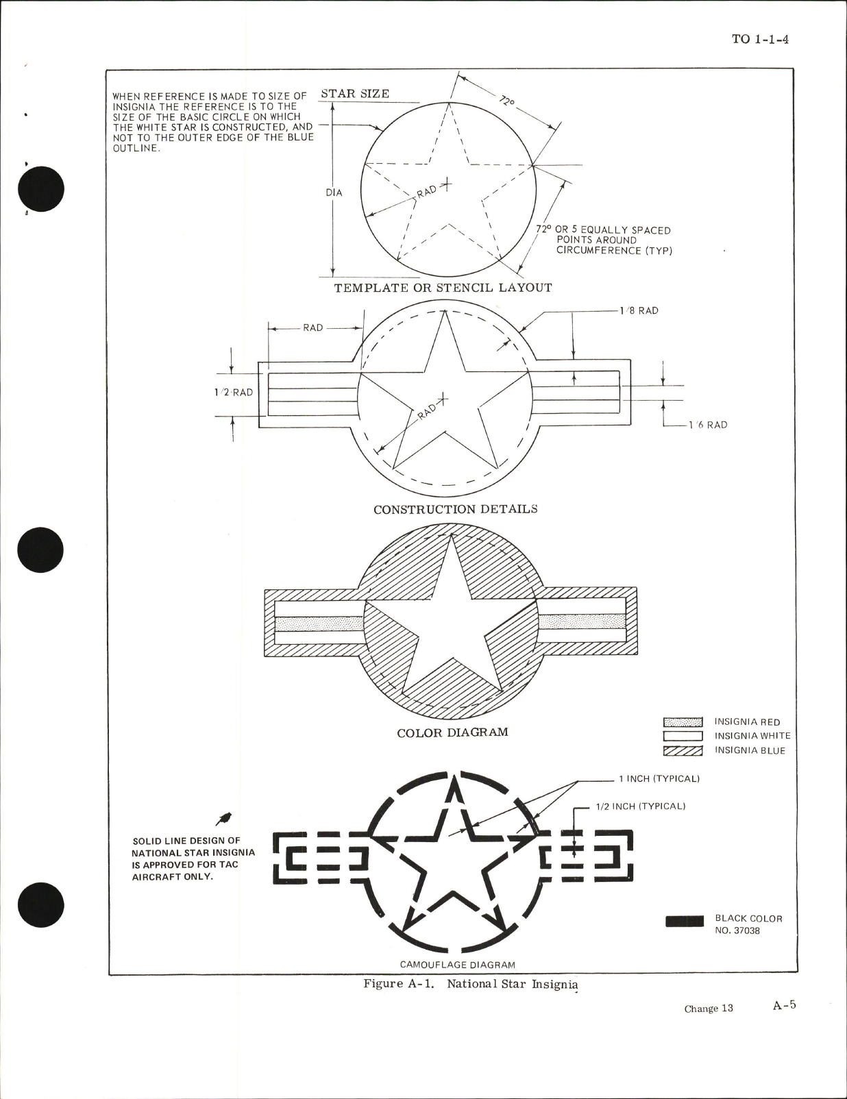 Sample page 7 from AirCorps Library document: Exterior Finishes, Insignia and Markings for USAF Aircraft - Change - 13