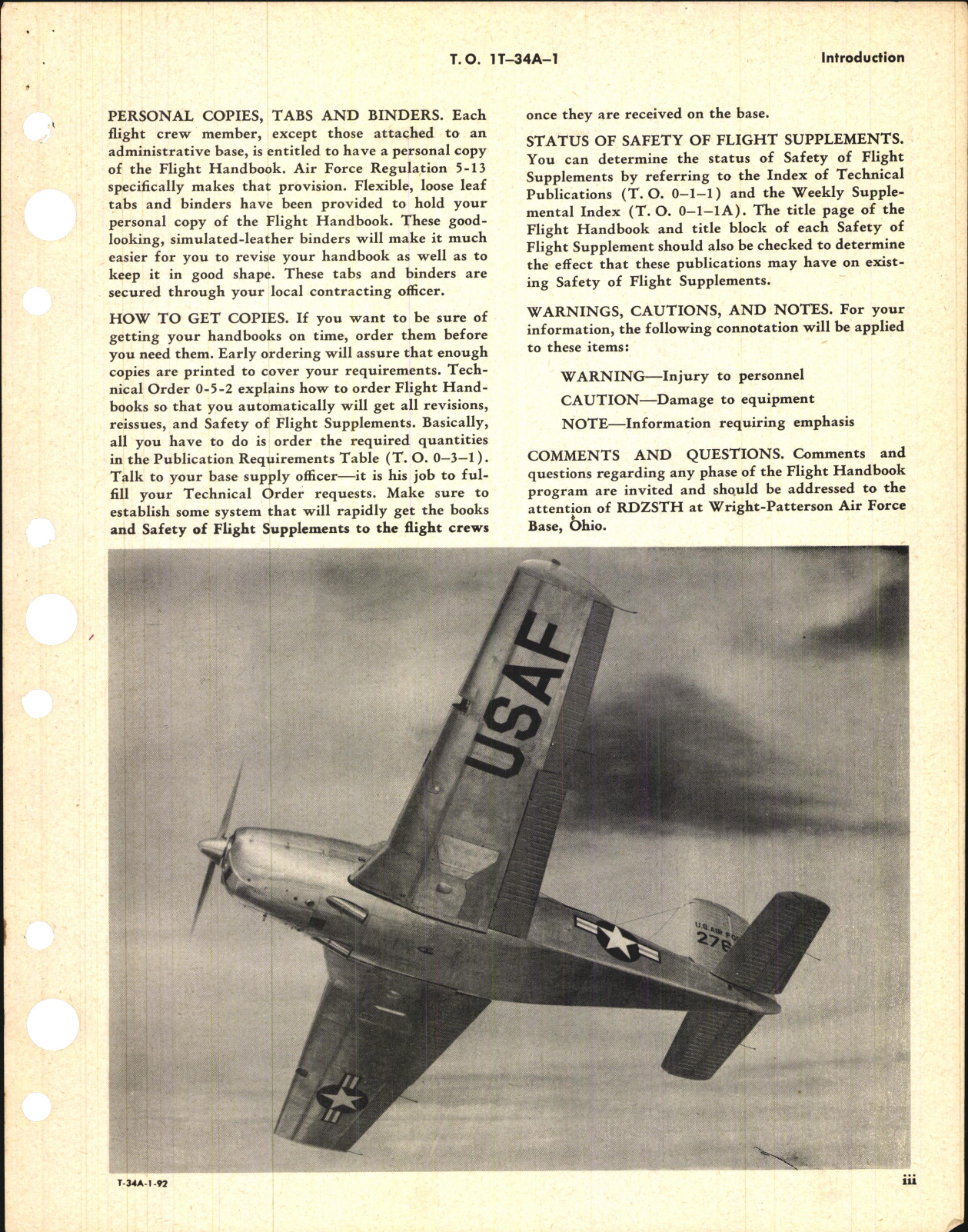 Sample page 5 from AirCorps Library document: Flight Handbook for T-34A