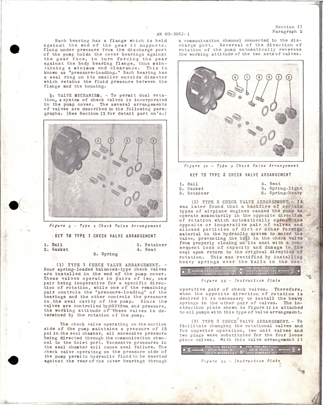 Sample page 9 from AirCorps Library document: Operation, Service and Overhaul Instructions with Parts Catalog for Gear Type Hydraulic Pumps 