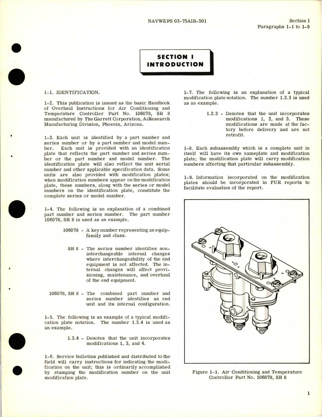 Sample page 5 from AirCorps Library document: Overhaul Instructions for Air Conditioning and Temperature Controller - Part 106078 and SR 8