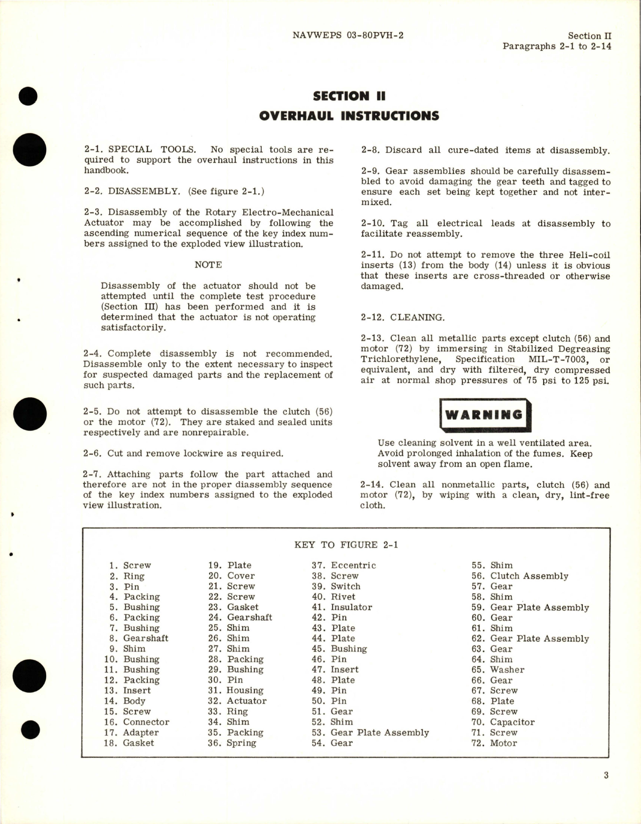 Sample page 7 from AirCorps Library document: Overhaul Instructions for Rotary Electro-Mechanical Actuator - Parts 25730030-02, 25730030-20, 25730060-01, and 25730060-20 