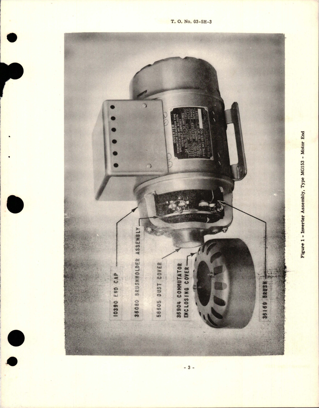 Sample page 5 from AirCorps Library document: Instructions with Parts Catalog for Inverter - Type MG-153 