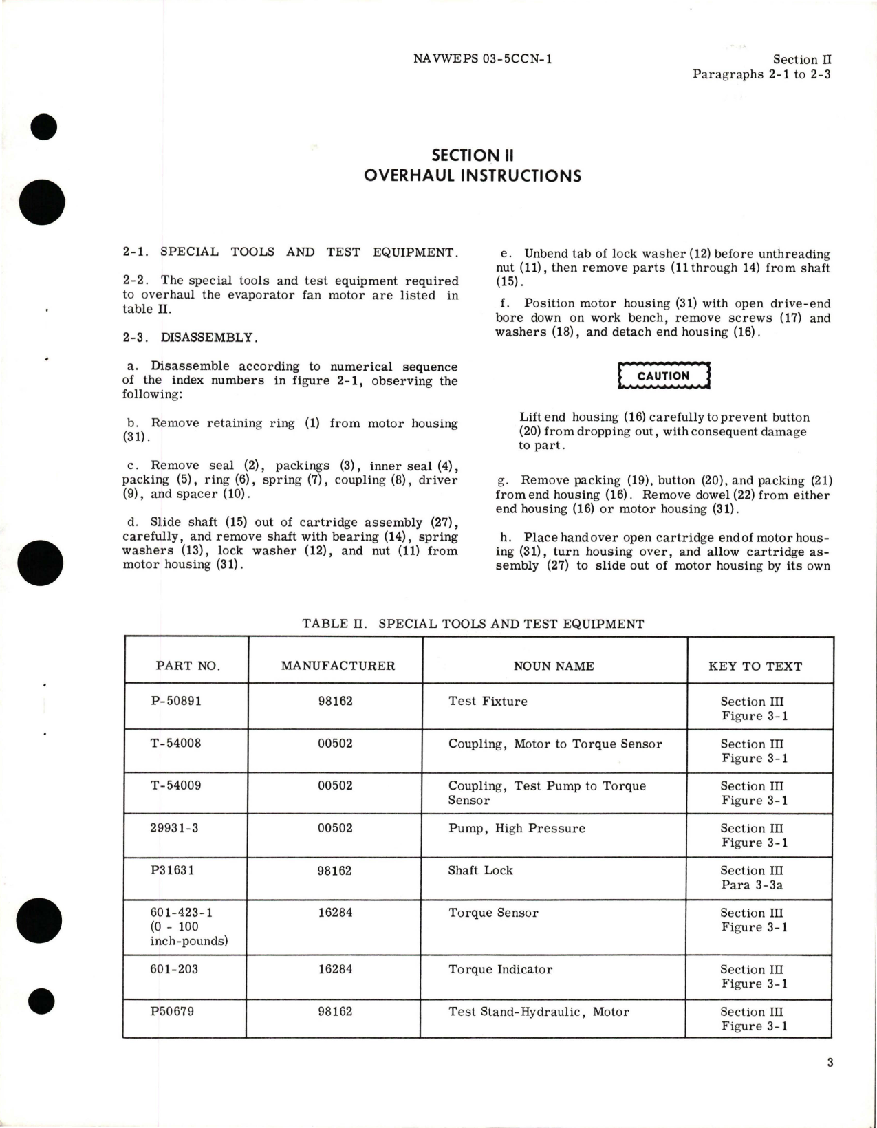 Sample page 5 from AirCorps Library document: Overhaul Instructions for Evaporator Fan Motor - Part 70341 