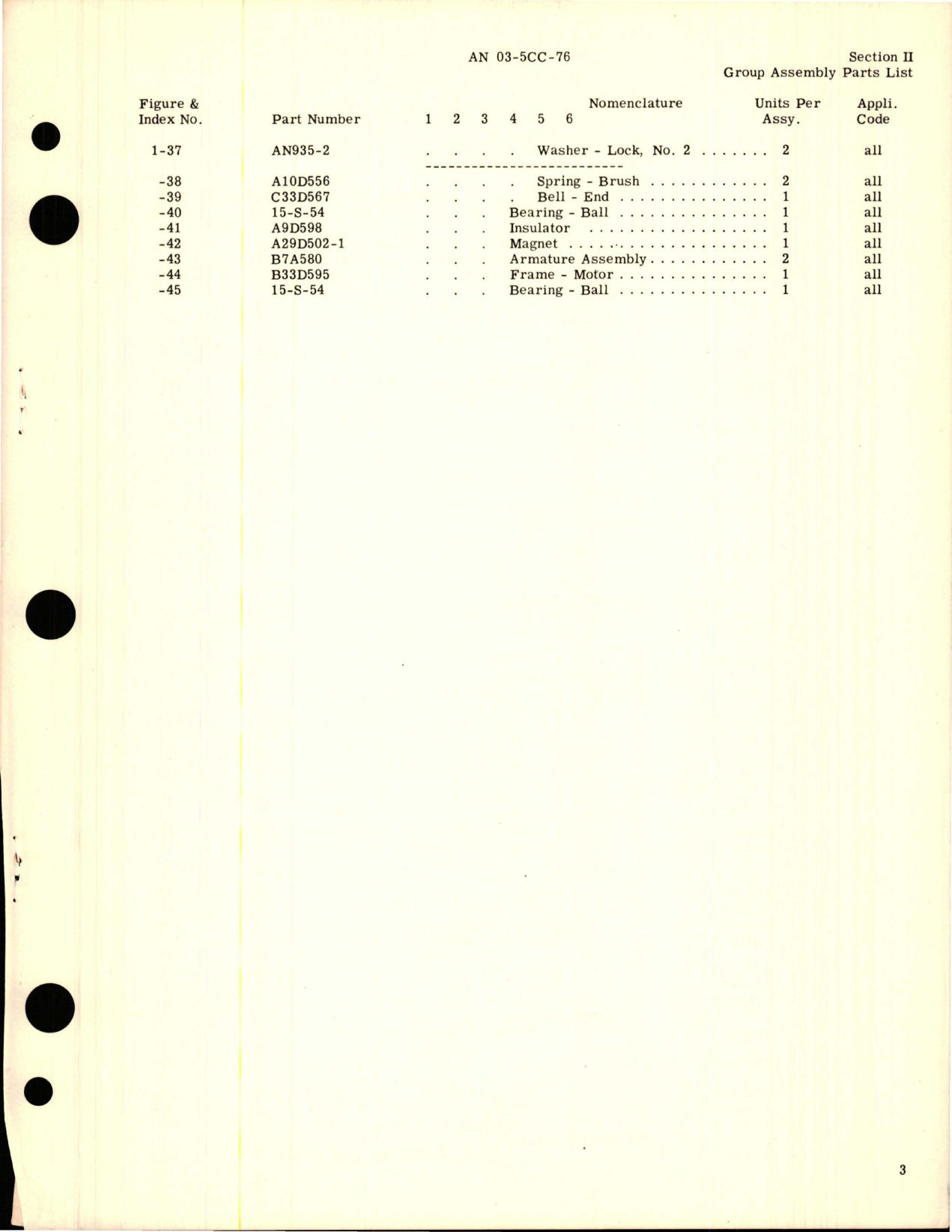 Sample page 5 from AirCorps Library document: Parts Catalog for Stall Warning Vibrator Assembly - Model C11FA506-2 