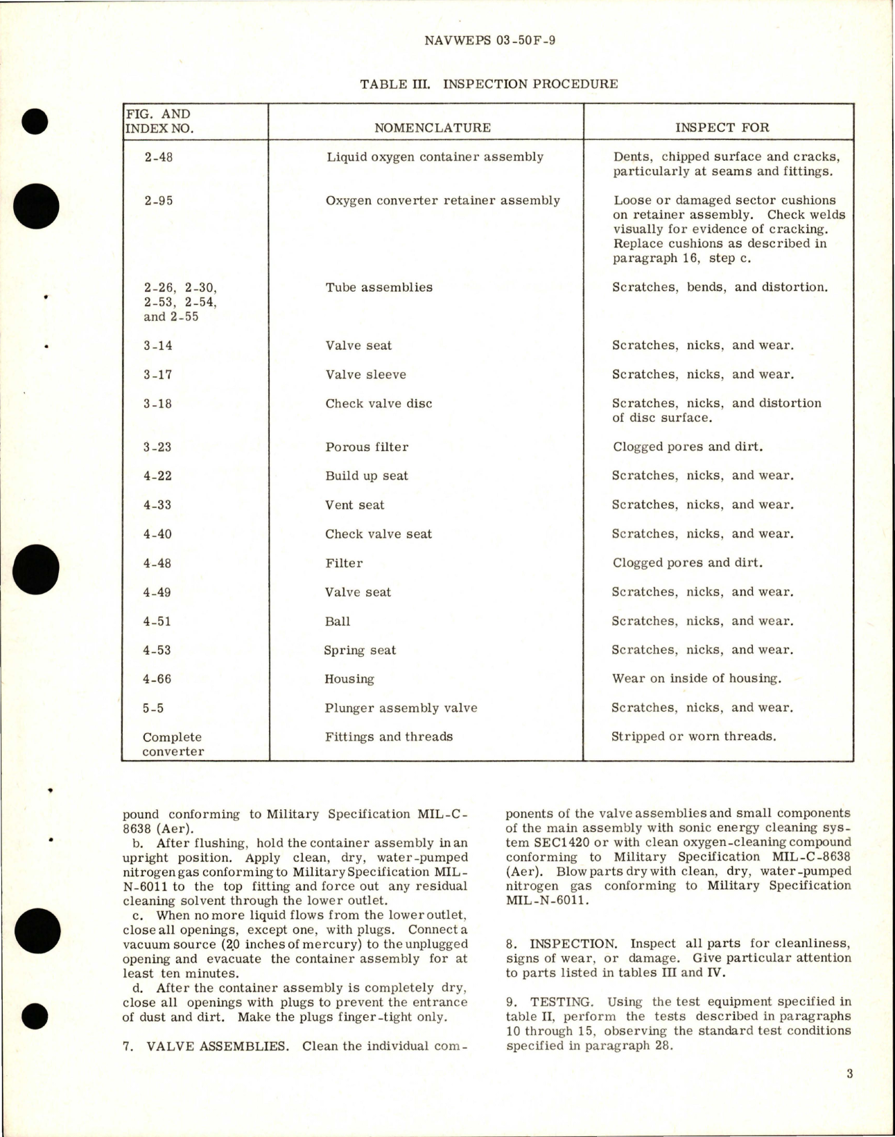 Sample page 5 from AirCorps Library document: Overhaul Instructions with Parts Breakdown for Liquid Oxygen Converter - Parts 29044-1-A1 and 29044-1-A1A 