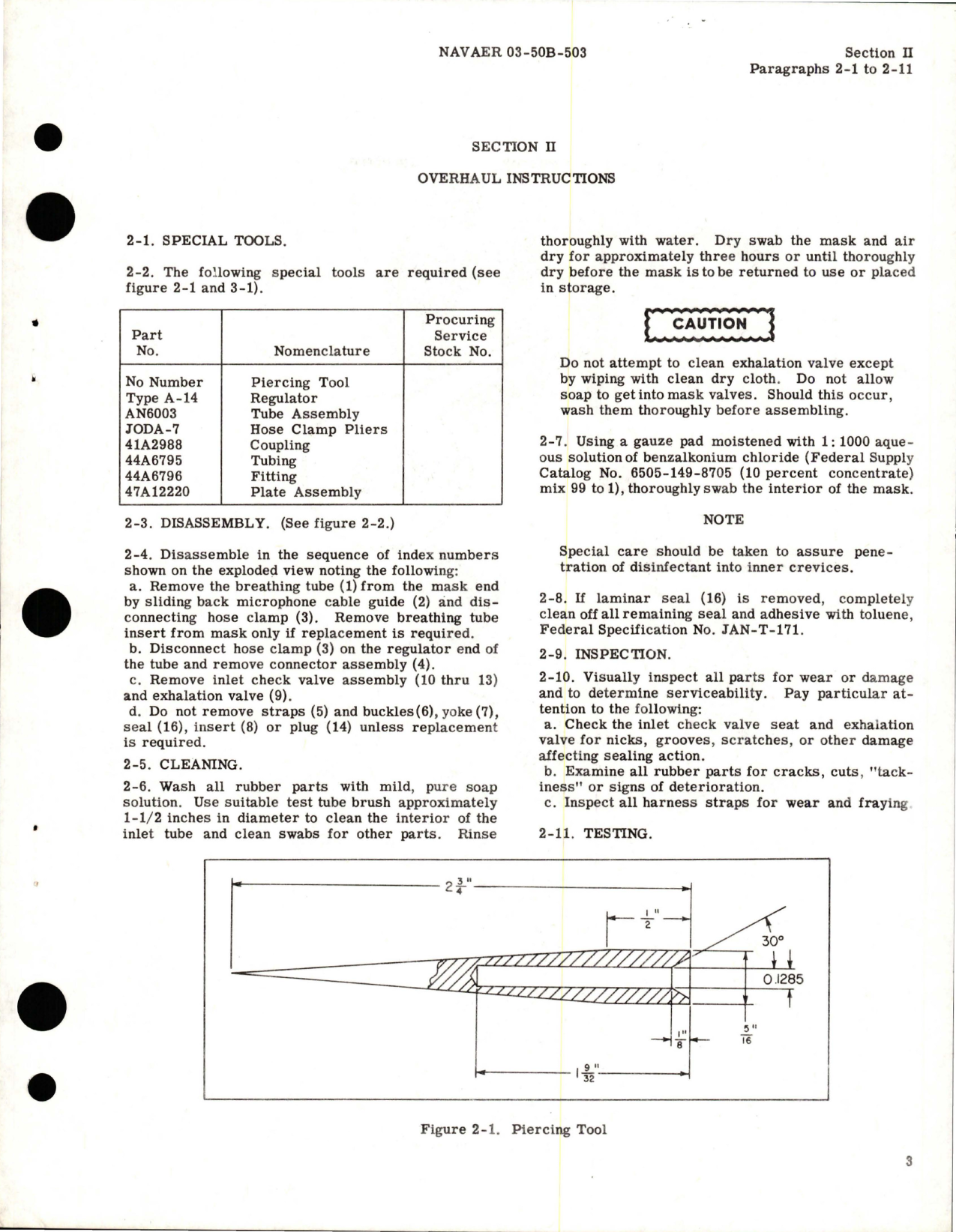 Sample page 5 from AirCorps Library document: Overhaul Instructions for Pressure Breathing Oxygen Mask - Type MS 22001 - Part 77900, 77901, and 77902 