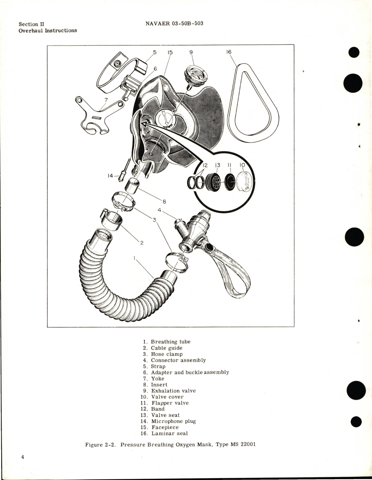 Sample page 6 from AirCorps Library document: Overhaul Instructions for Pressure Breathing Oxygen Mask - Type MS 22001 - Part 77900, 77901, and 77902 