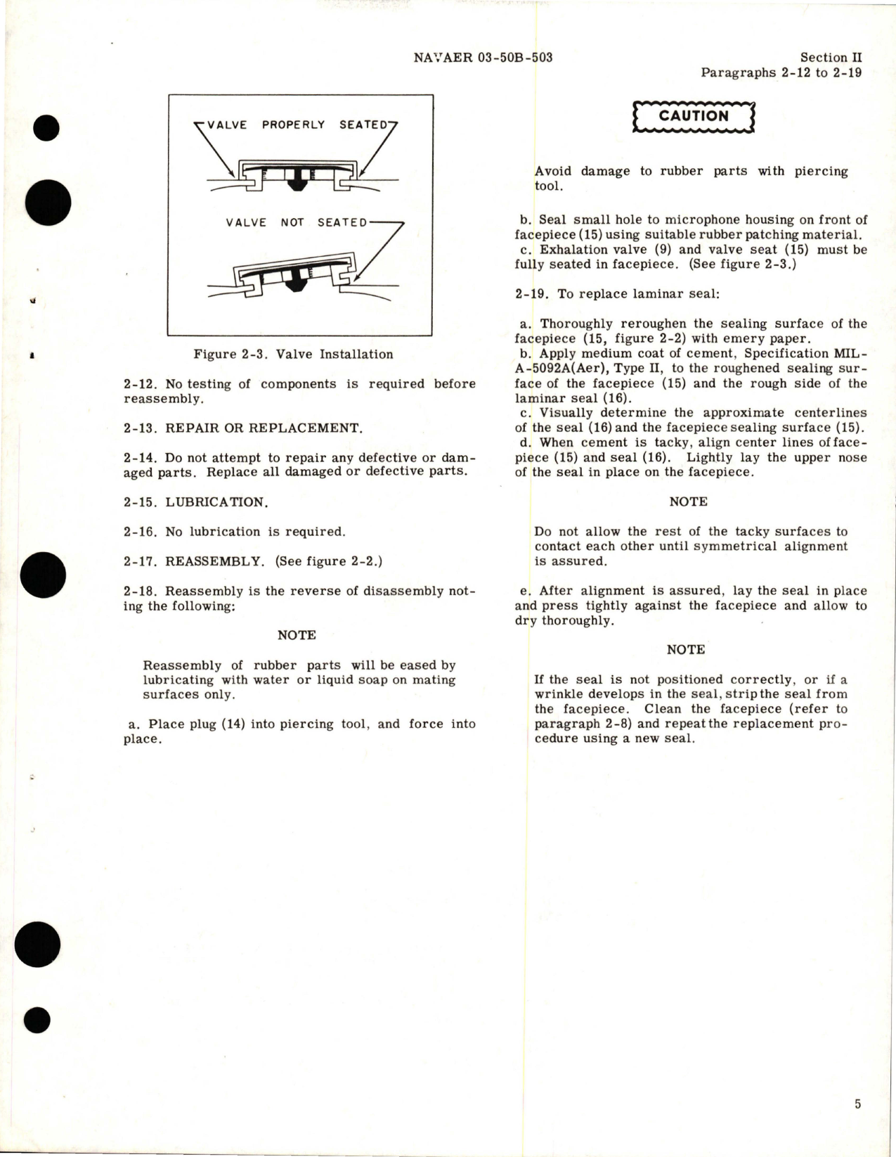 Sample page 7 from AirCorps Library document: Overhaul Instructions for Pressure Breathing Oxygen Mask - Type MS 22001 - Part 77900, 77901, and 77902 