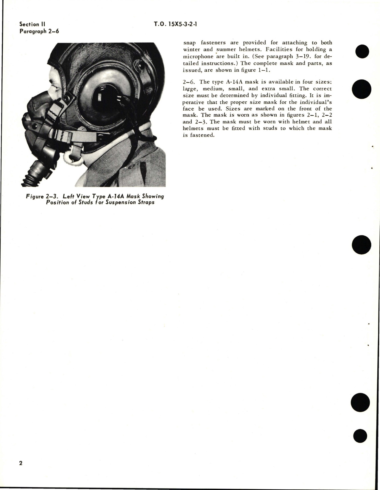 Sample page 6 from AirCorps Library document: Operation, Service and Overhaul Instructions with Illustrated Parts Breakdown for Demand Oxygen Mask - Type A-14A