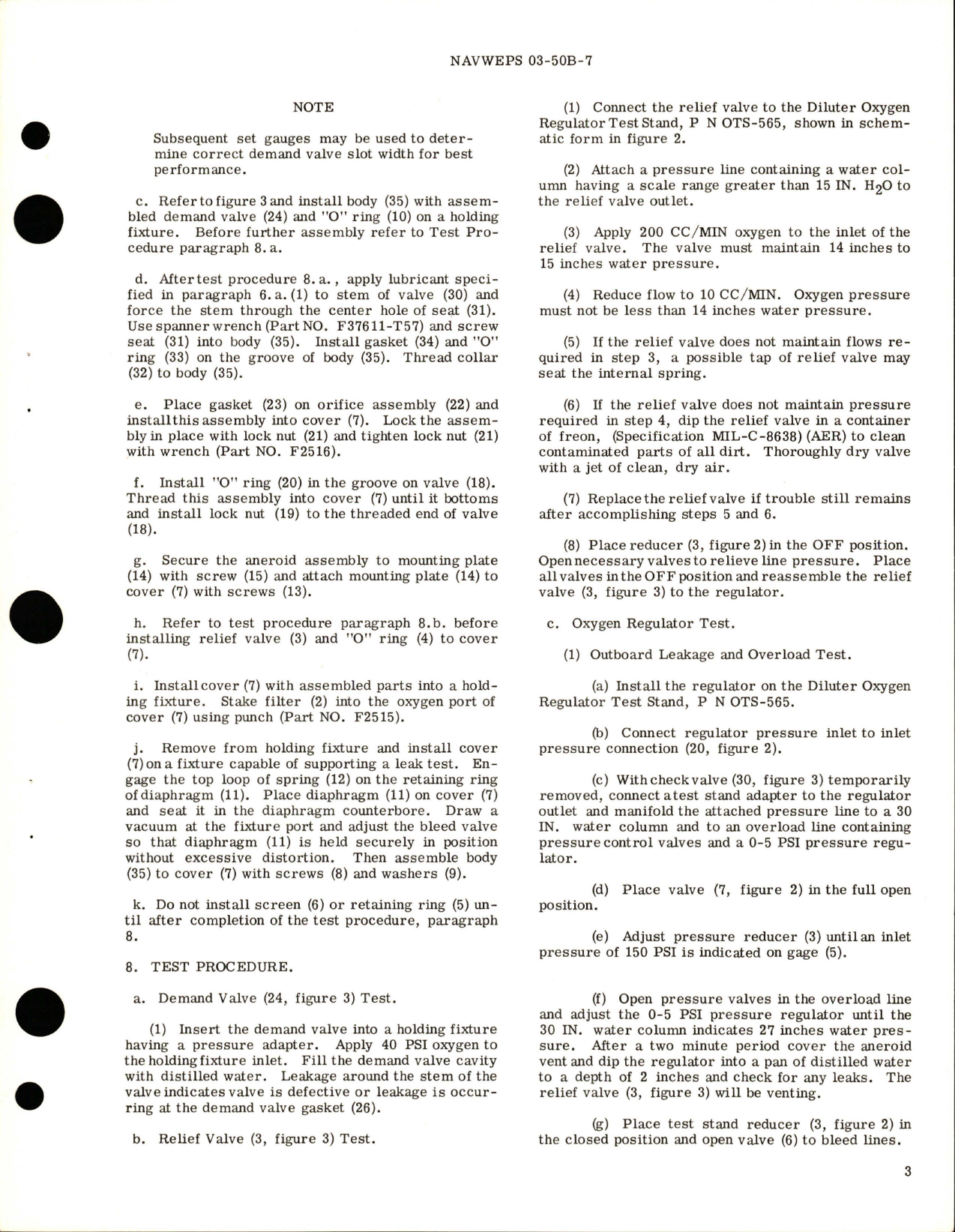 Sample page 5 from AirCorps Library document: Overhaul Instructions with Parts Breakdown for Automatic Pressure Breathing Regulator - Parts F376105-1, F376105-5, F376105-7, F37605-5, and F37605-7
