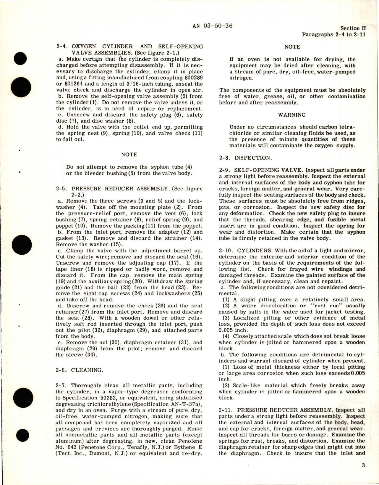 Sample page 7 from AirCorps Library document: Overhaul Instructions for Oxygen Cylinder and Self-Opening Valve, and Pressure Reducer Assembly 