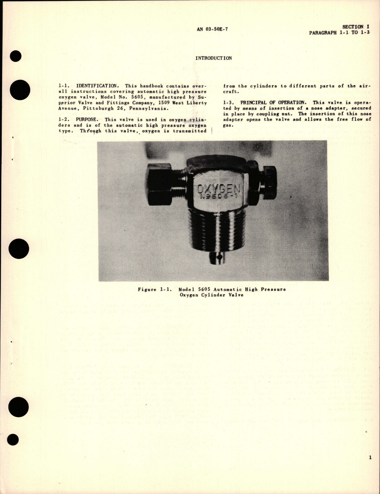 Sample page 5 from AirCorps Library document: Overhaul Instructions for Automatic High Pressure Oxygen Valve - Model 5605