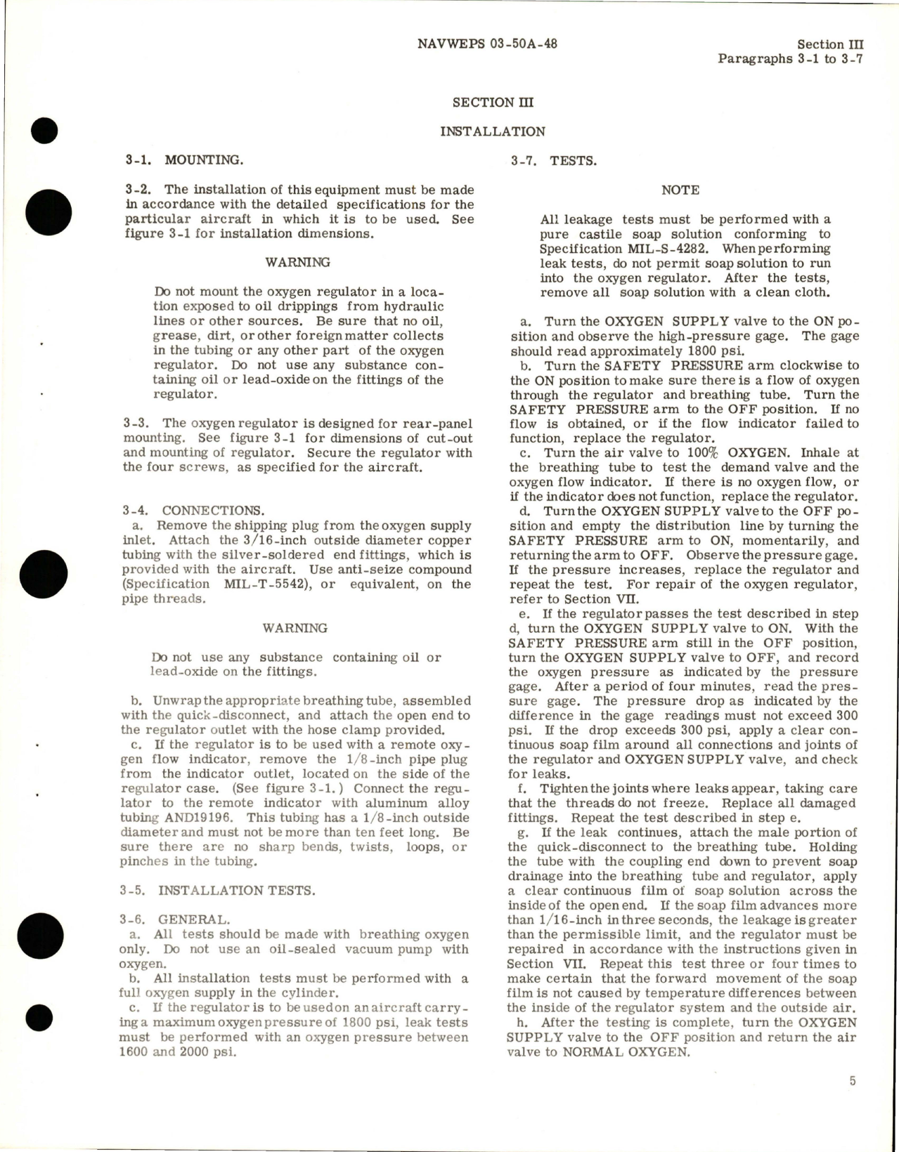 Sample page 9 from AirCorps Library document: Operation, Maintenance, and Overhaul Instructions for Diluter Demand Oxygen Regulator - Part 2867-B2, 2867-7B-C1, 2872-B2, 2873-B32, and 2874-B2