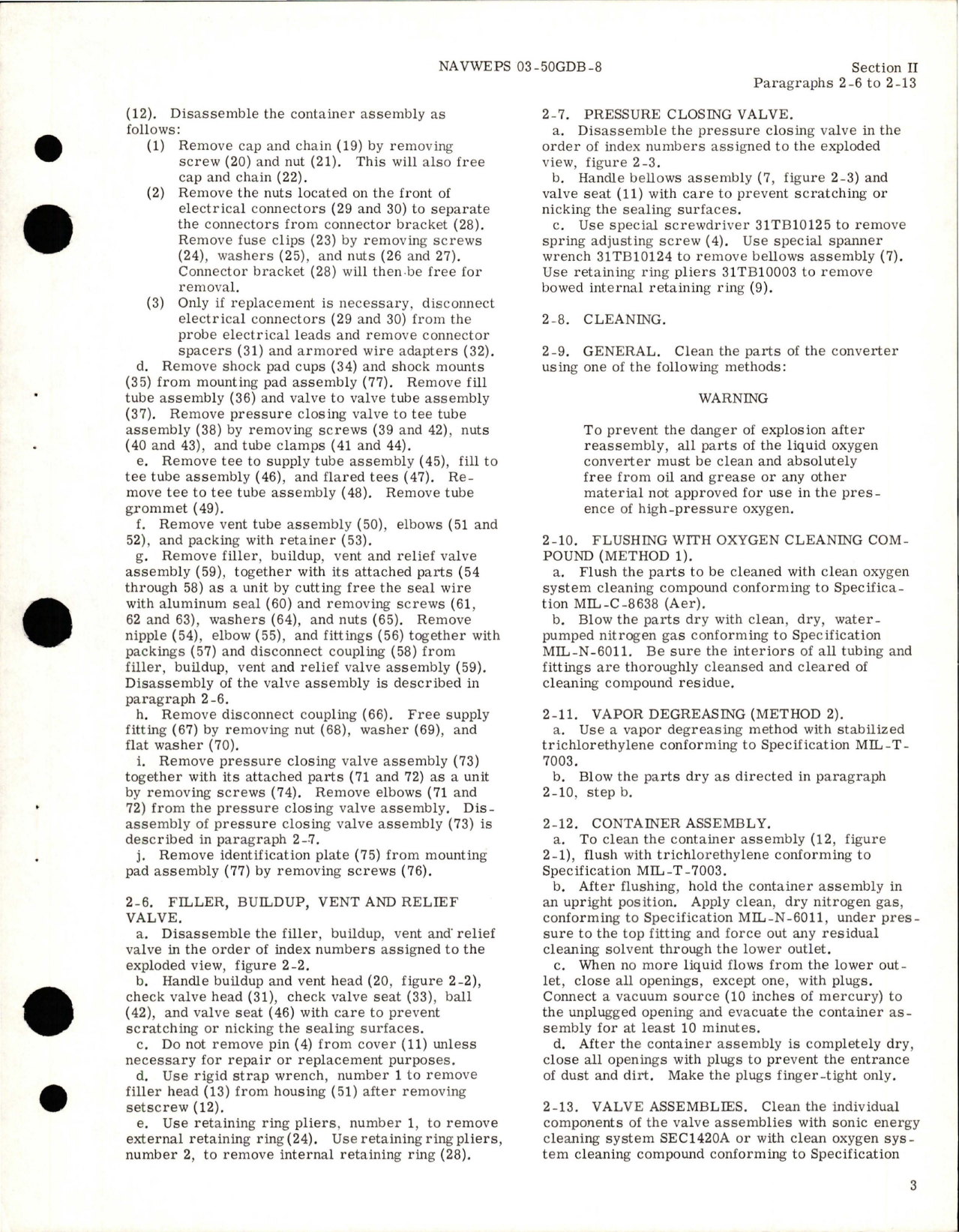Sample page 7 from AirCorps Library document: Overhaul Instructions for Liquid Oxygen Converter - Part 29073-B1 and 29073-C1