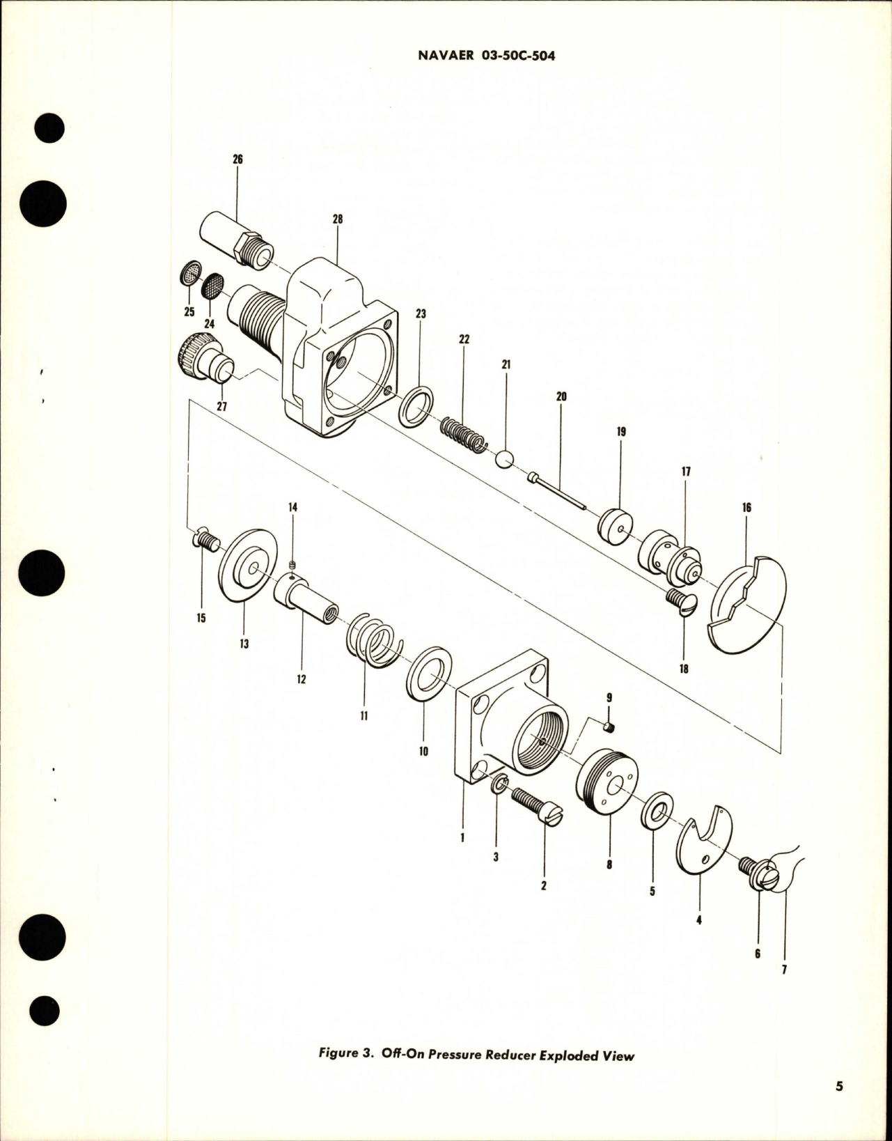 Sample page 5 from AirCorps Library document: Overhaul Instructions with Illustrated Parts Breakdown for Off-On Pressure Reducer - Part F2059