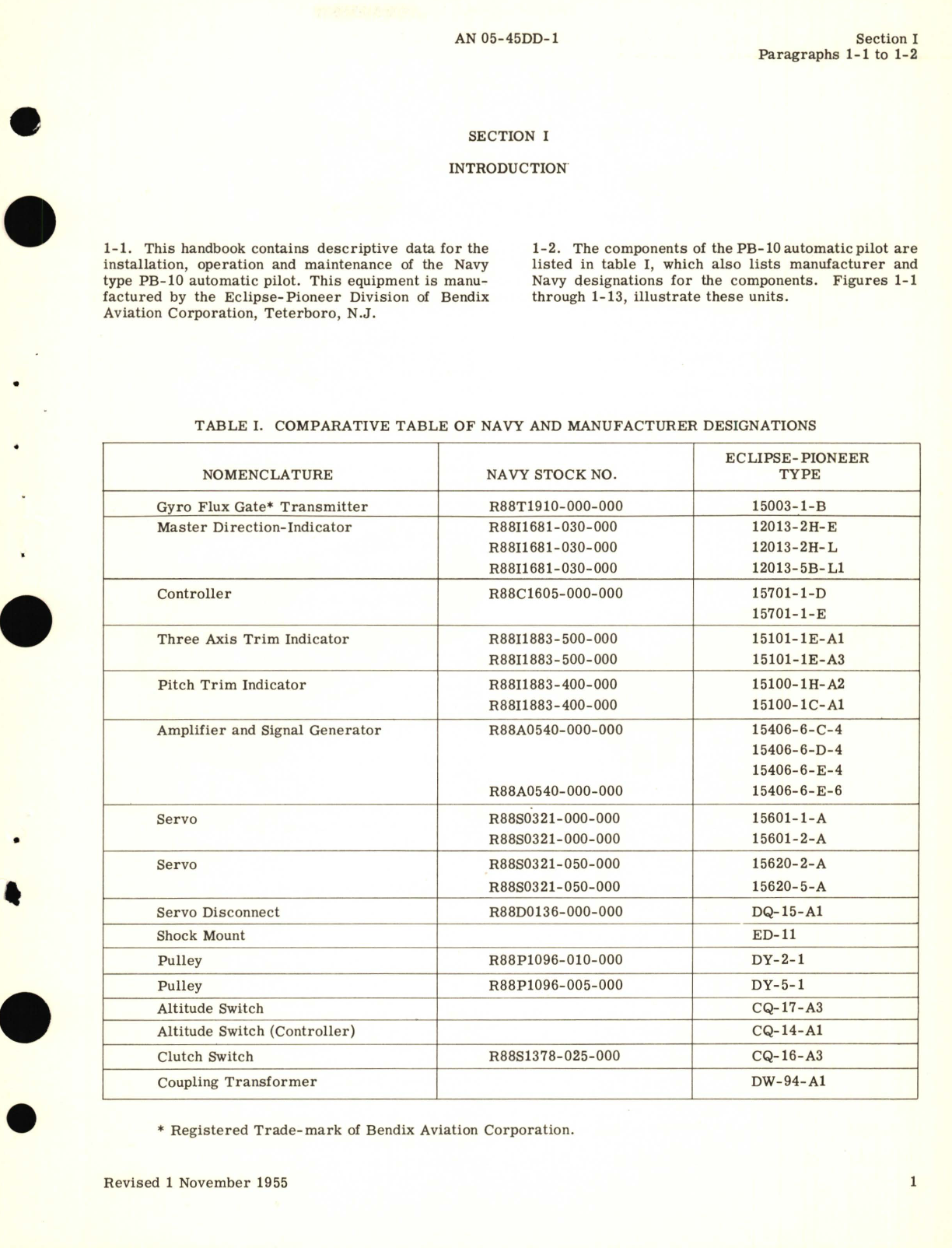 Sample page 7 from AirCorps Library document: Operation and Service Instructions for Automatic Pilot Navy Type PB-10 