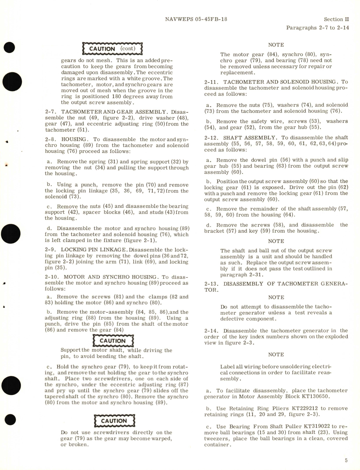 Sample page 9 from AirCorps Library document: Overhaul Instructions for Servo Part No. 142D596G5, 142D596G6 for G-3H Automatic Pilot Model No. 2CJ4D1