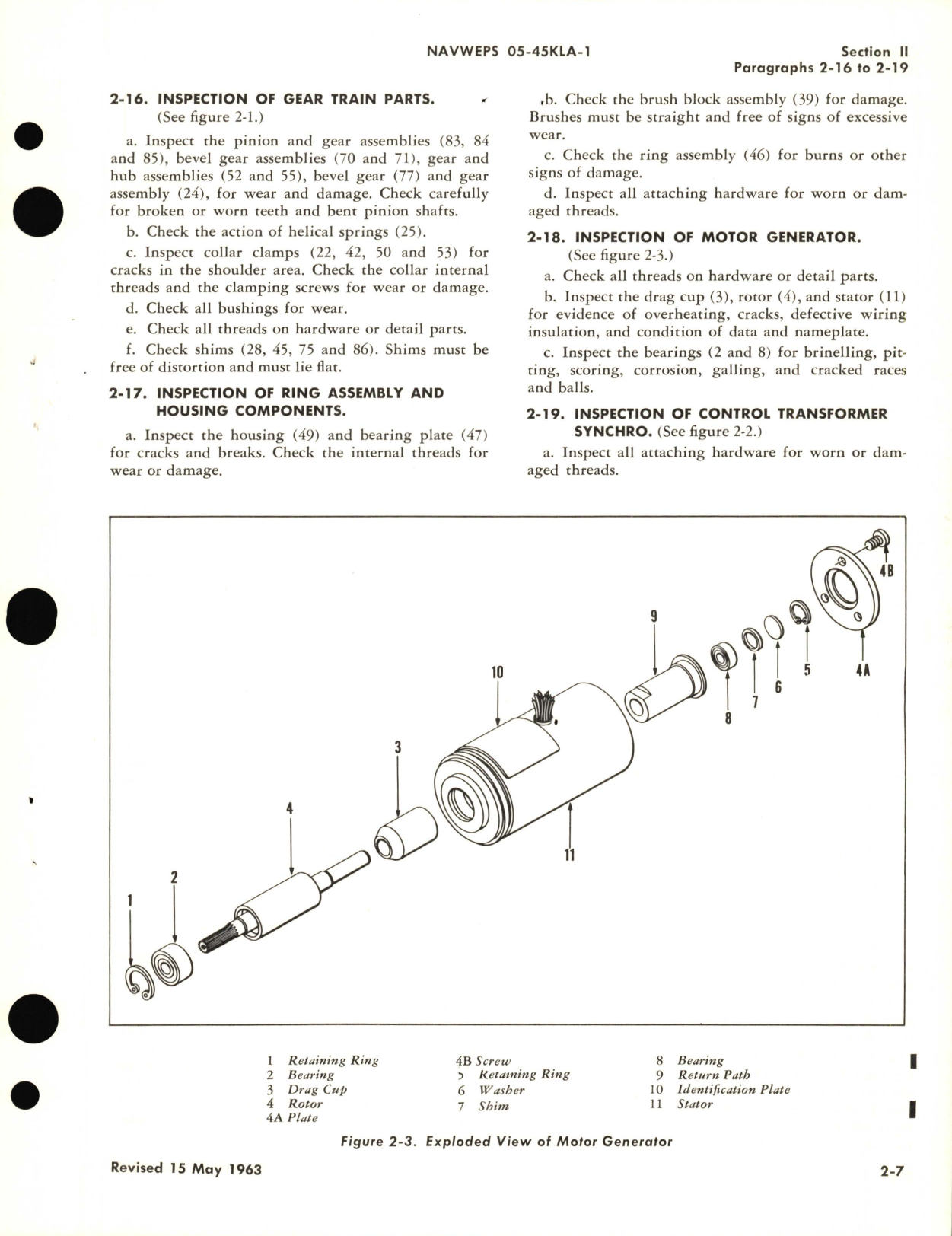 Sample page 7 from AirCorps Library document: Overhaul Instructions for Two Speed Synchro Canceller Drive Part No. 425004-2A 