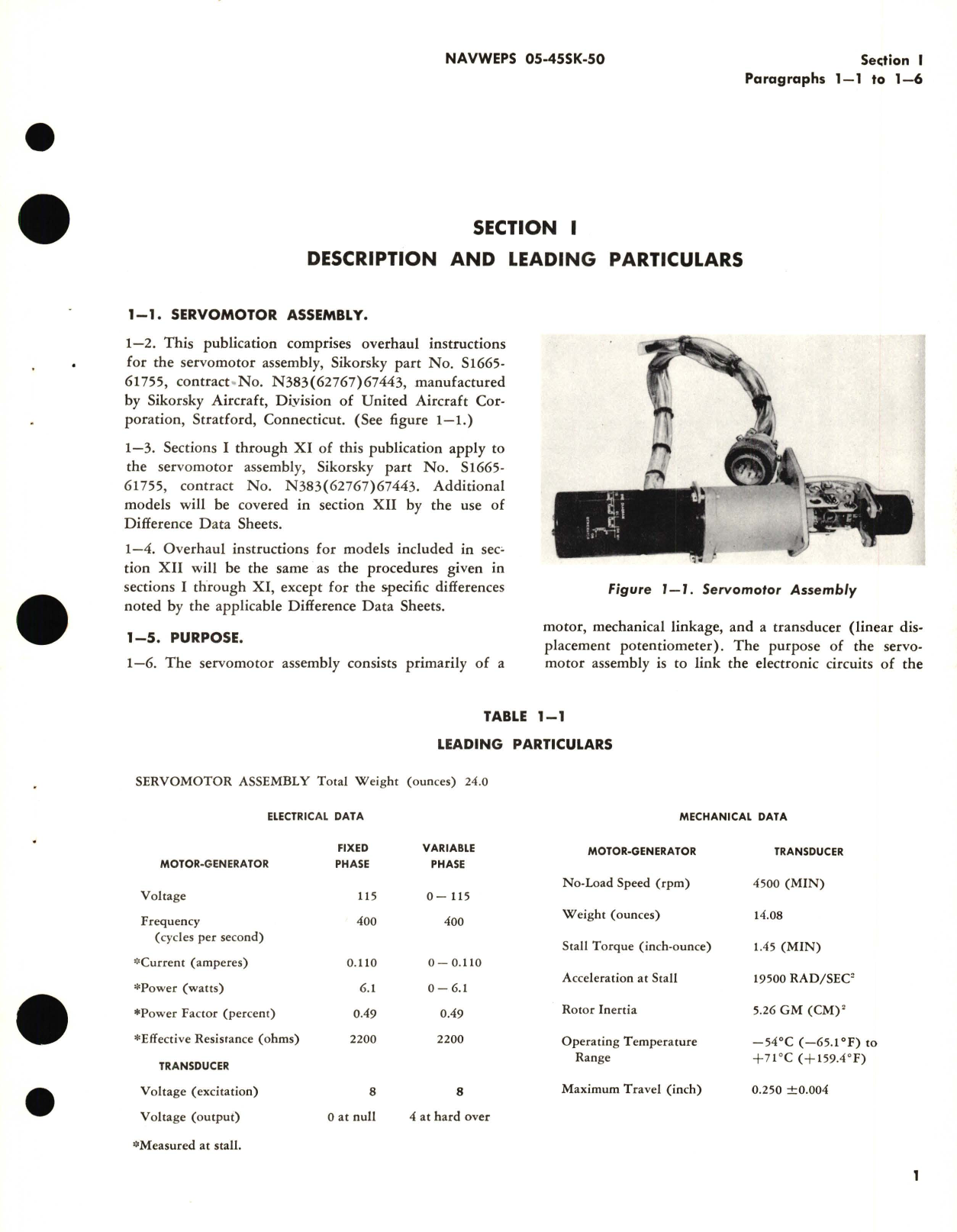 Sample page 7 from AirCorps Library document: Overhaul Instructions for Servomotor Assembly Part  No. S1665-61755, S1665-61755-4