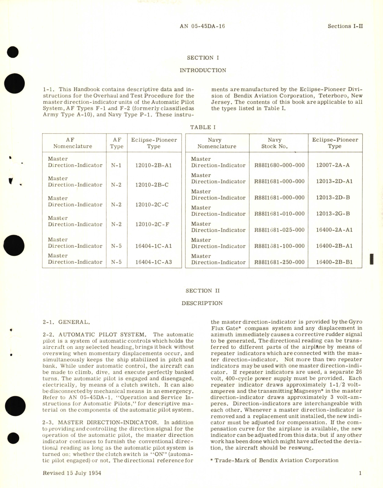 Sample page 5 from AirCorps Library document: Overhaul Instructions for Master Direction Indicators Part No. 12007, 12010, 12013, 16400, 16404 