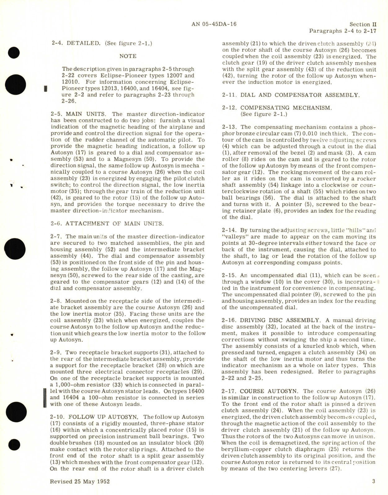 Sample page 7 from AirCorps Library document: Overhaul Instructions for Master Direction Indicators Part No. 12007, 12010, 12013, 16400, 16404 