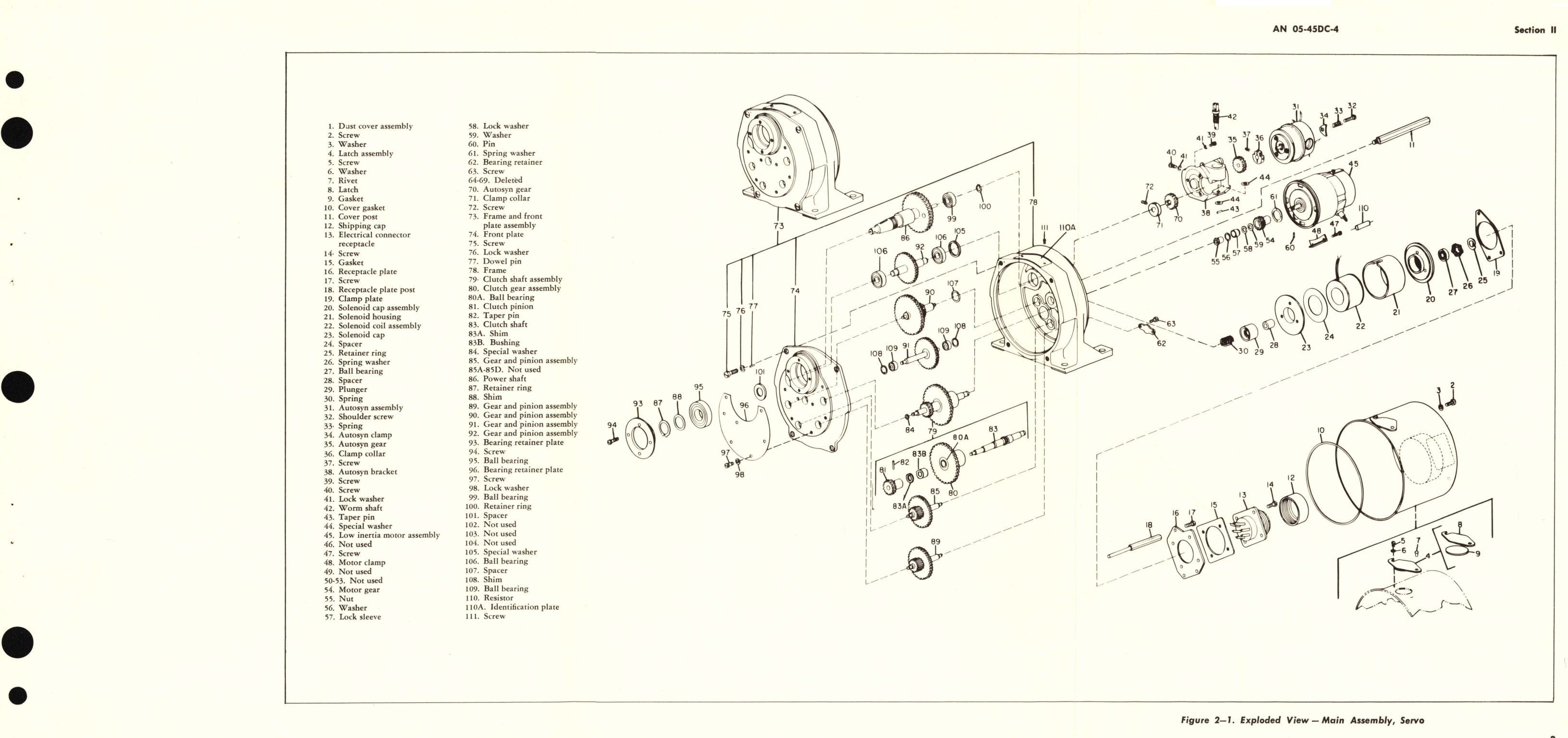 Sample page 7 from AirCorps Library document: Overhaul Instructions for Throttle Servo Part No 15621-1, 15650-1 Trim Tab Servo Part No. 15622-1