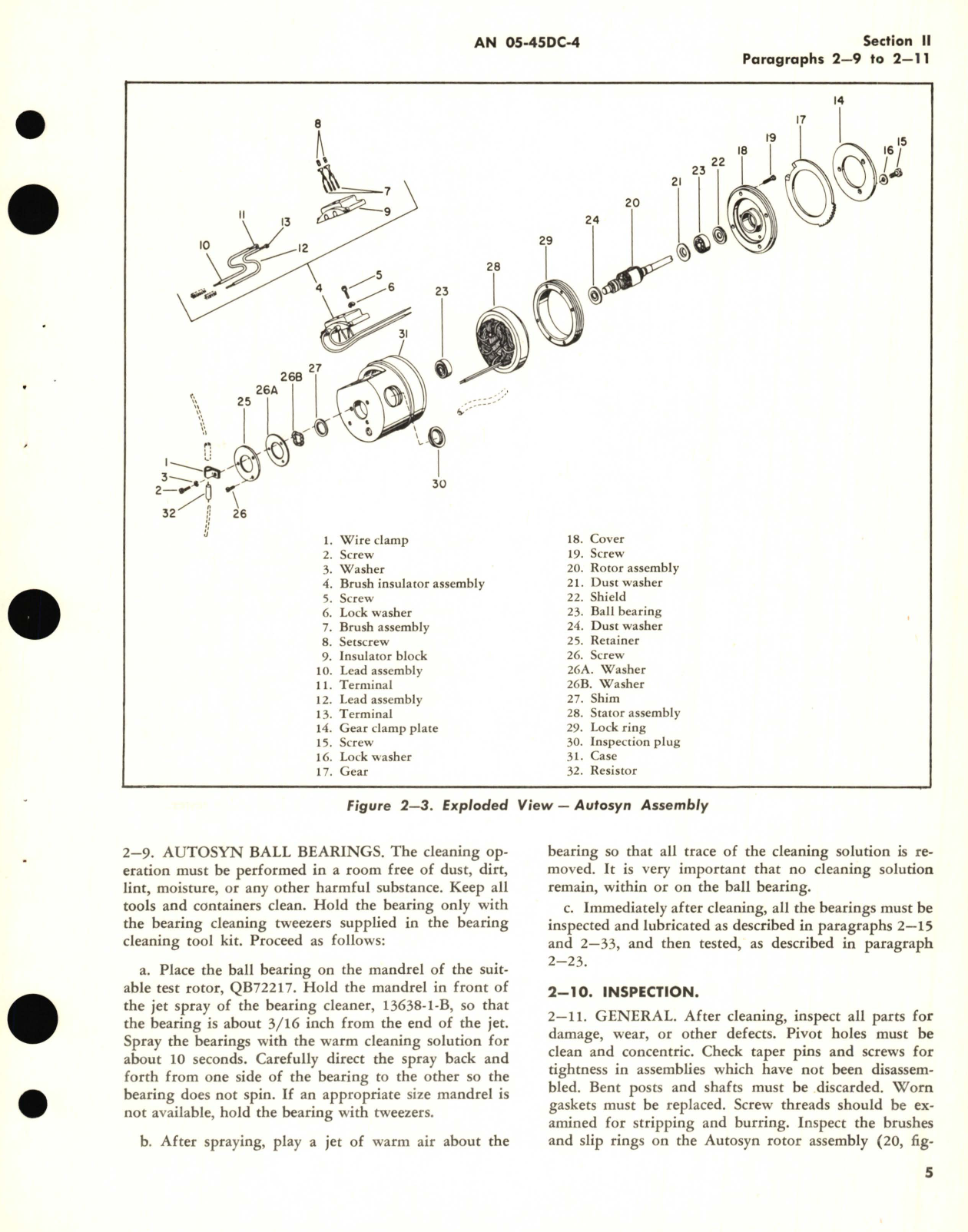 Sample page 9 from AirCorps Library document: Overhaul Instructions for Throttle Servo Part No 15621-1, 15650-1 Trim Tab Servo Part No. 15622-1