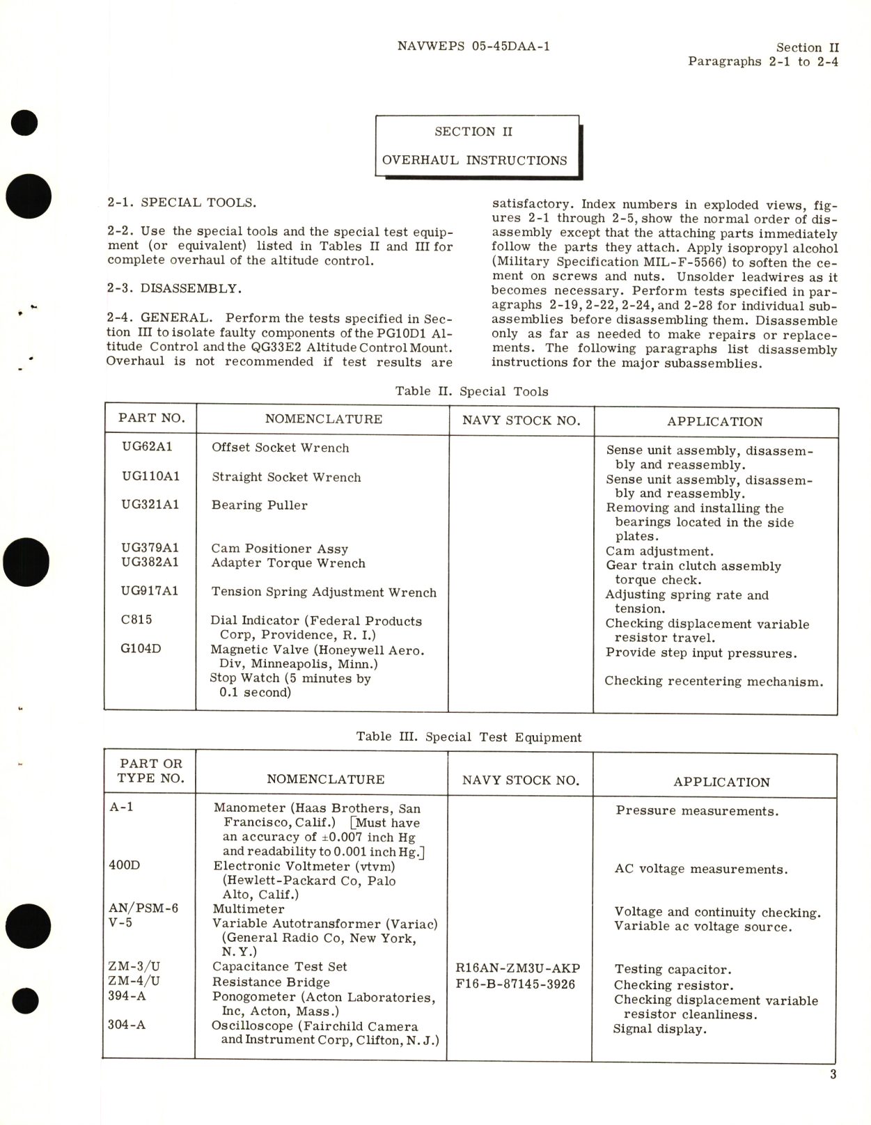 Sample page 7 from AirCorps Library document: Overhaul Instructions for PG10D1 Altitude Control and QG33E2 Altitude Control Mount