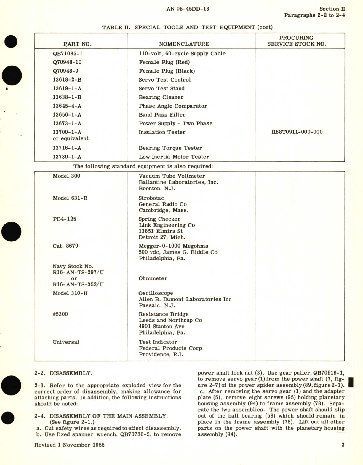 Sample page 5 from AirCorps Library document: Overhaul Instructions for Servo Part No. 15601-1-A, 15601-2-A