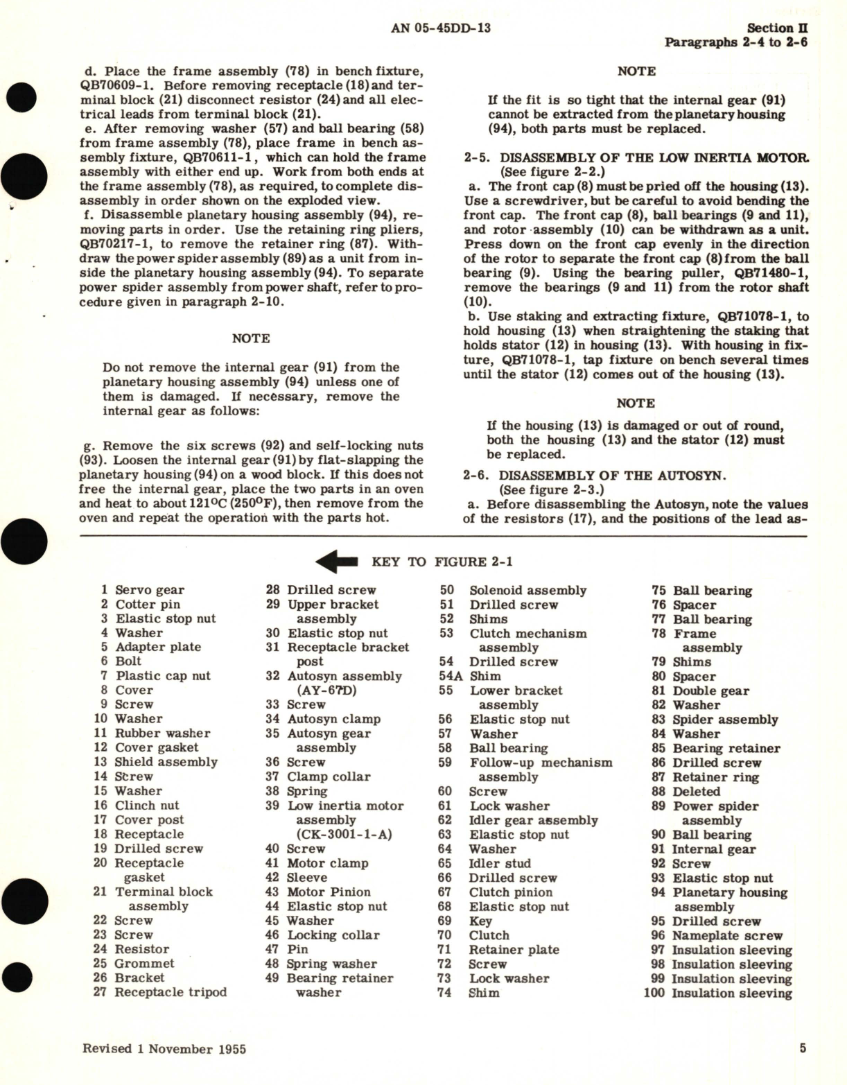 Sample page 7 from AirCorps Library document: Overhaul Instructions for Servo Part No. 15601-1-A, 15601-2-A