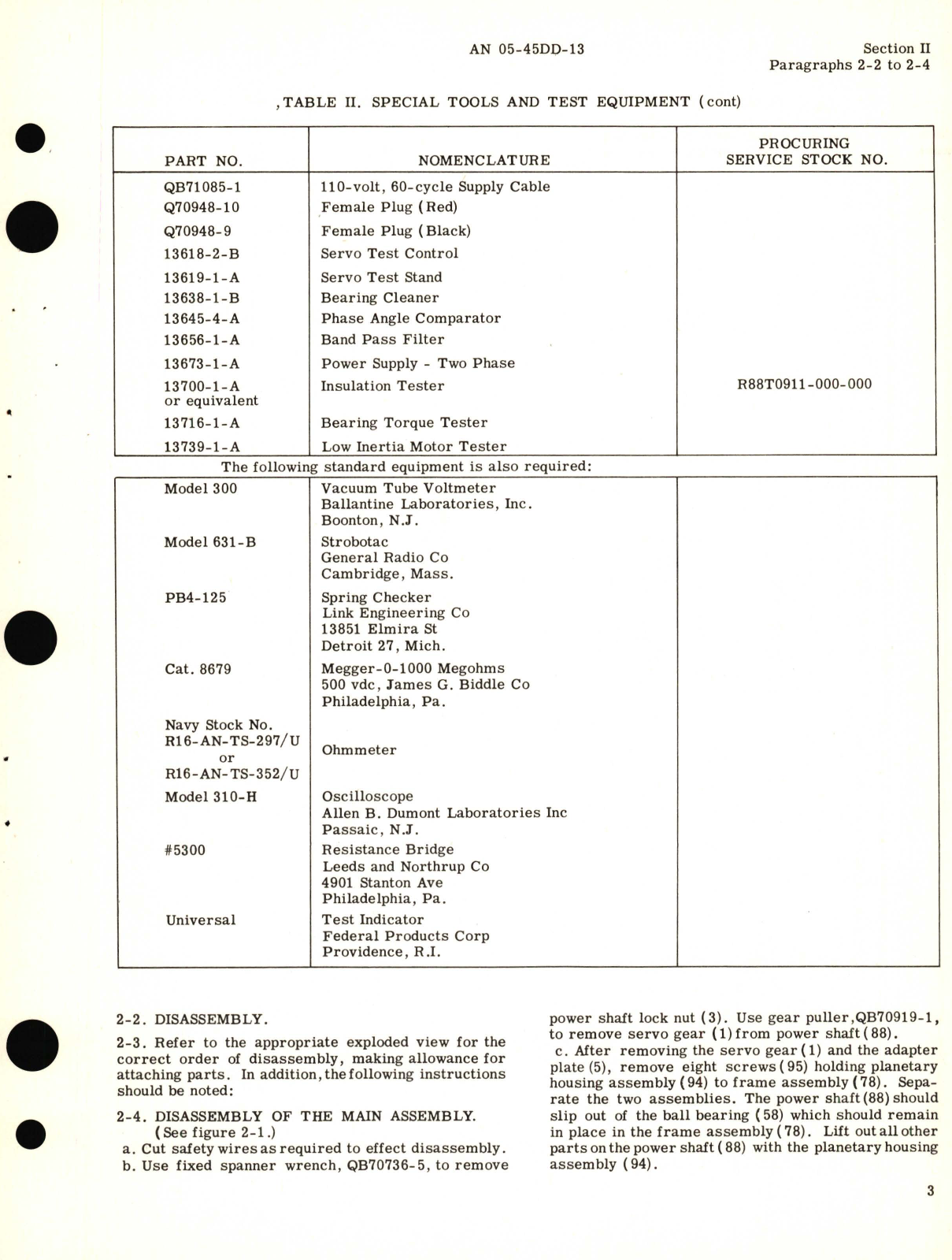 Sample page 7 from AirCorps Library document: Overhaul Instructions for Servo Part No. 15601-1-A 