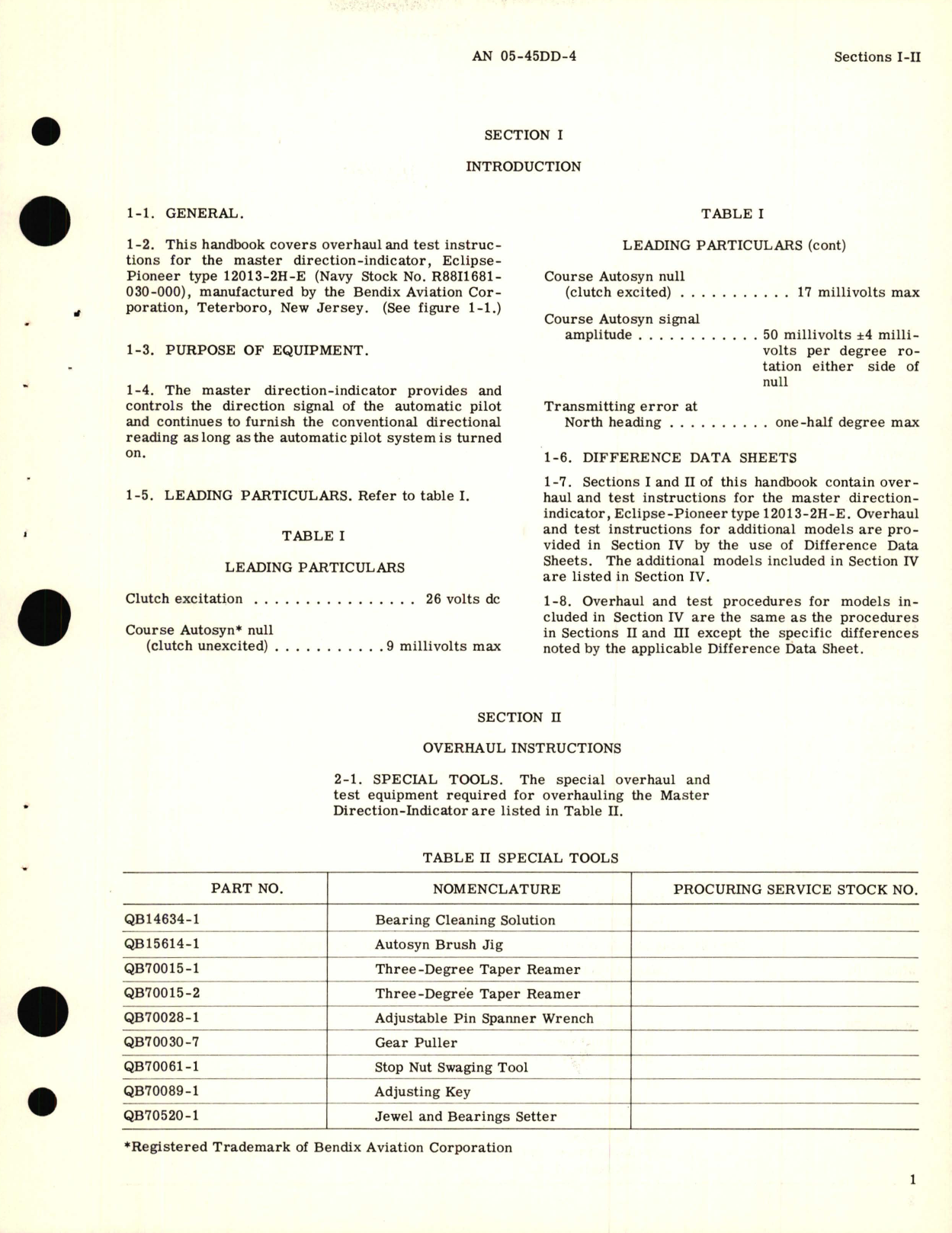 Sample page 7 from AirCorps Library document: Overhaul Instructions for Master Direction-Indicator Part 12013-2H-E, 12013-2H-L