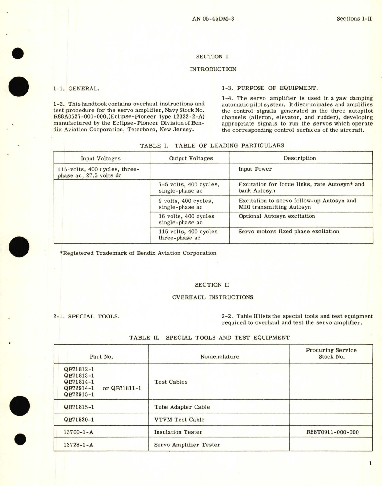 Sample page 5 from AirCorps Library document: Overhaul Instructions for Servo Amplifier Part No. 12322-2-A