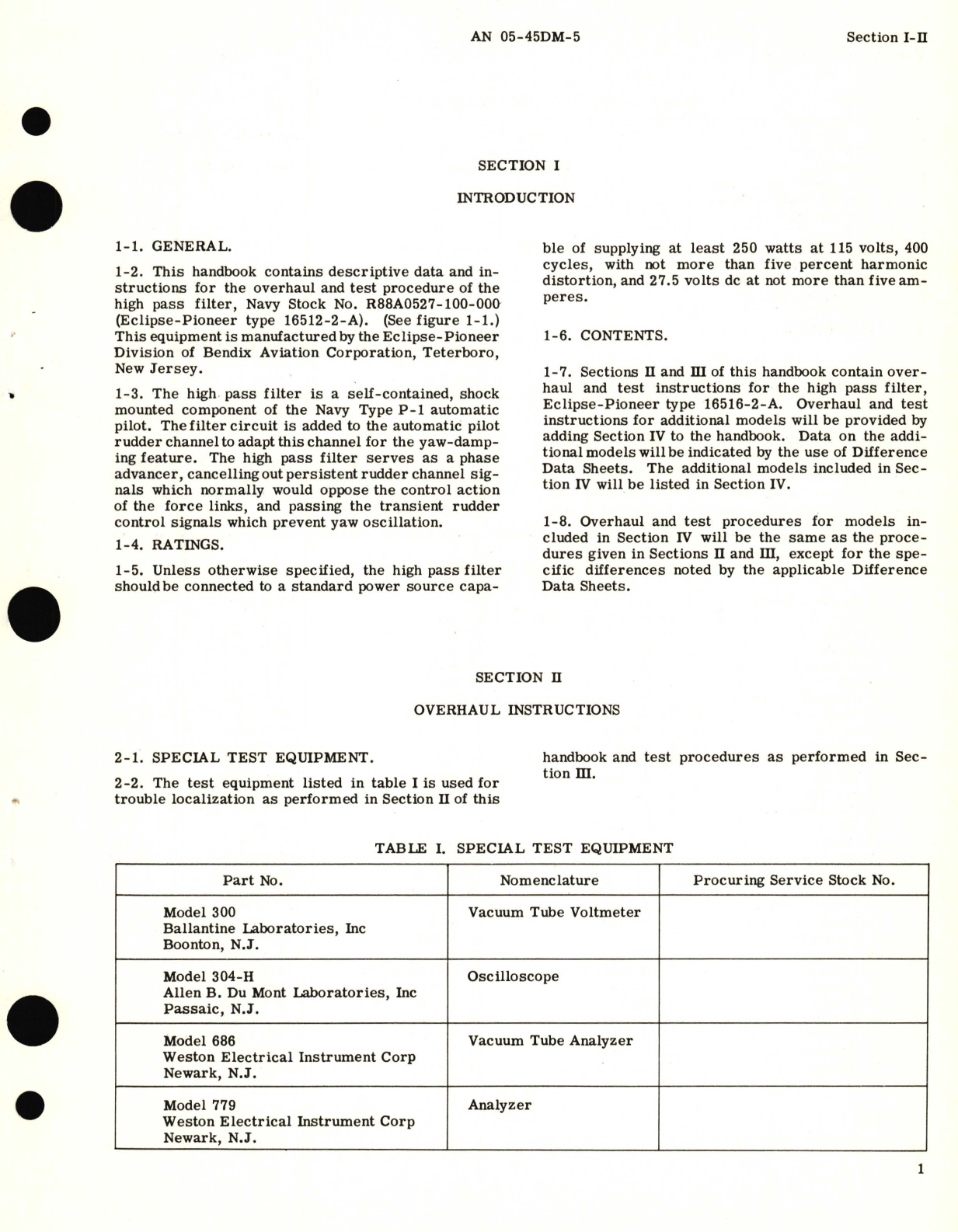 Sample page 5 from AirCorps Library document: Overhaul Instructions for High Pass Filter Part No 16516-2-AQ