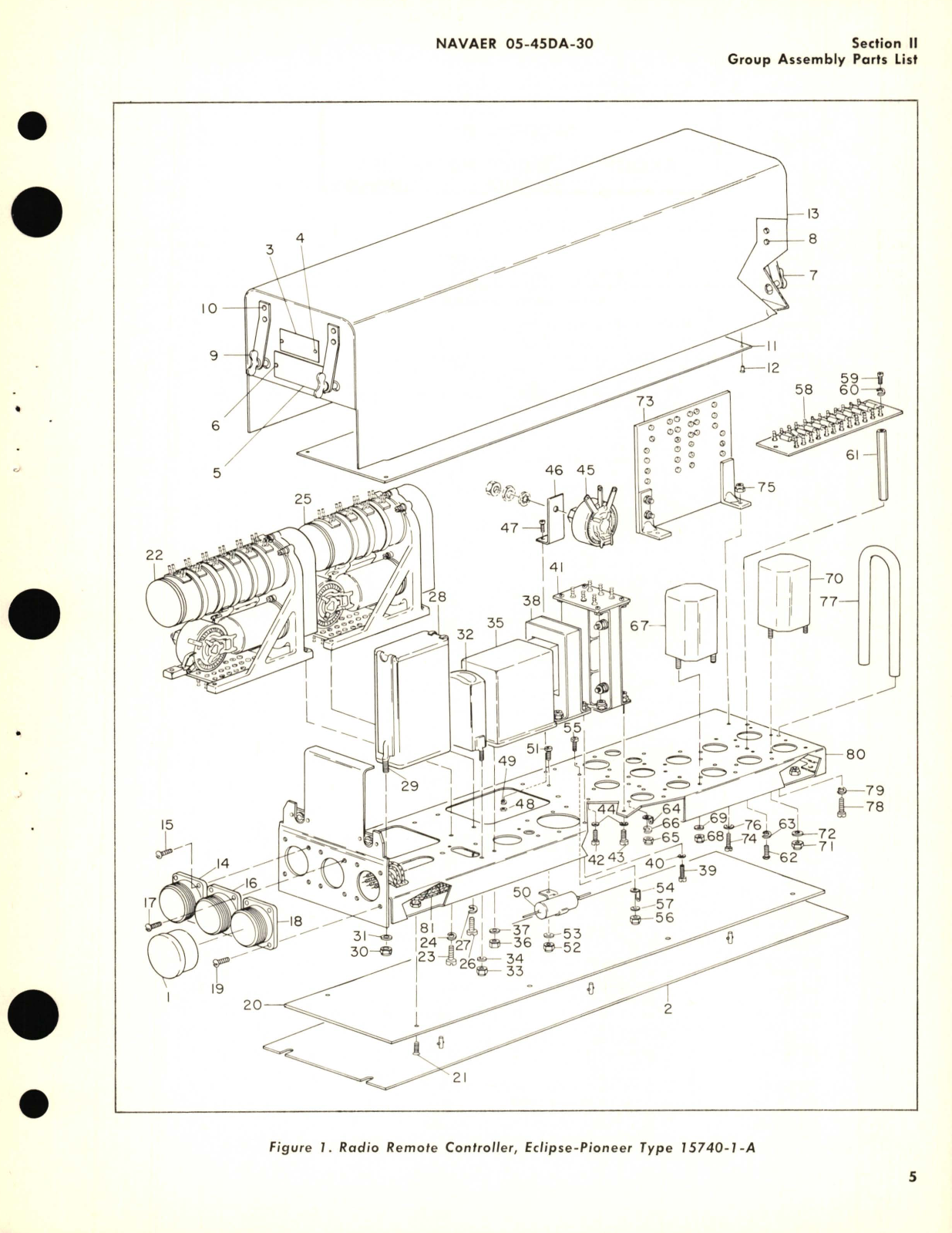 Sample page 9 from AirCorps Library document: Illustrated Parts Breakdown for Radio Remote Controller Part No. 15740-1-A