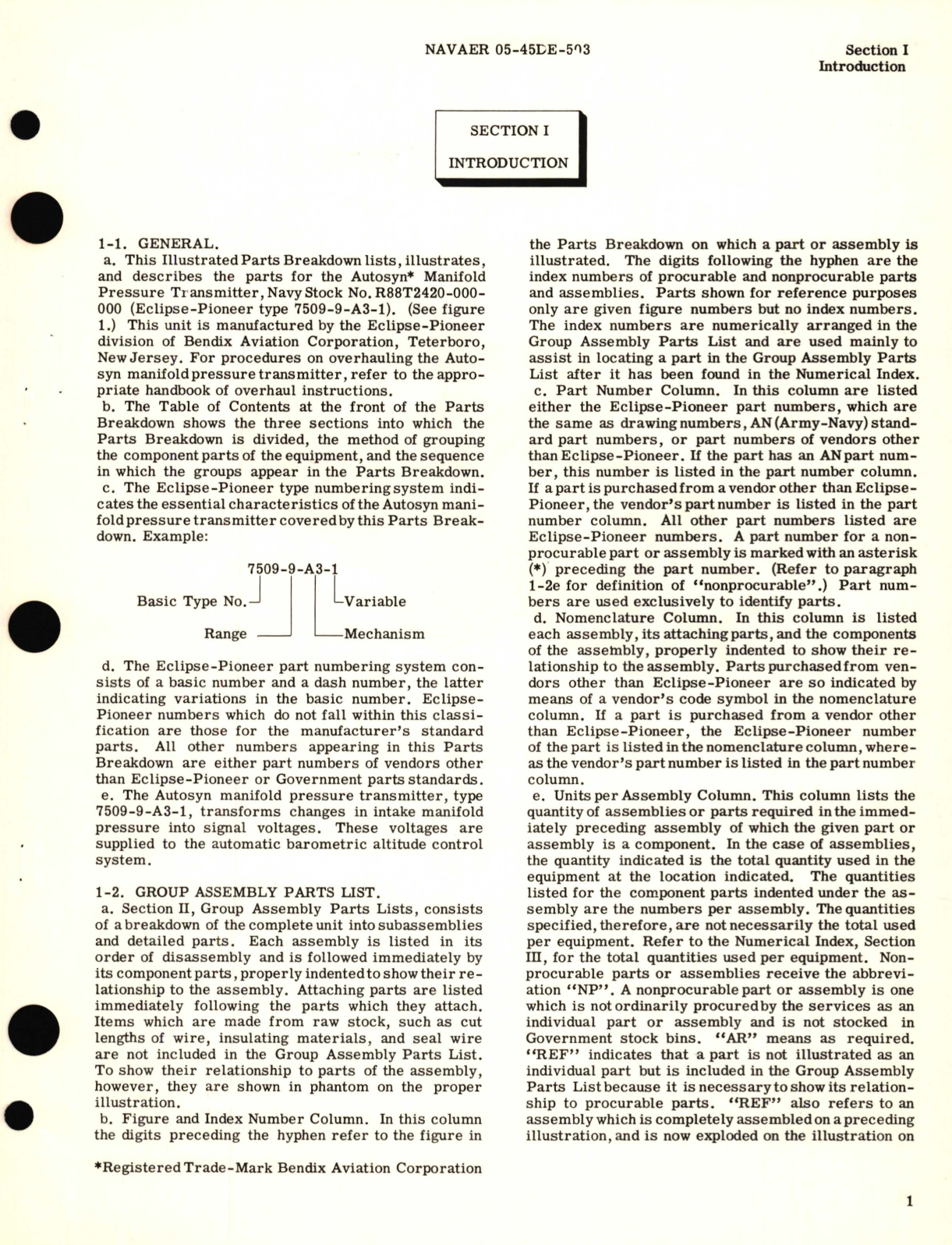 Sample page 5 from AirCorps Library document: Illustrated Parts Breakdown for Autosyn Manifold Pressure Transmitter Part No. 7509-9-A3-1