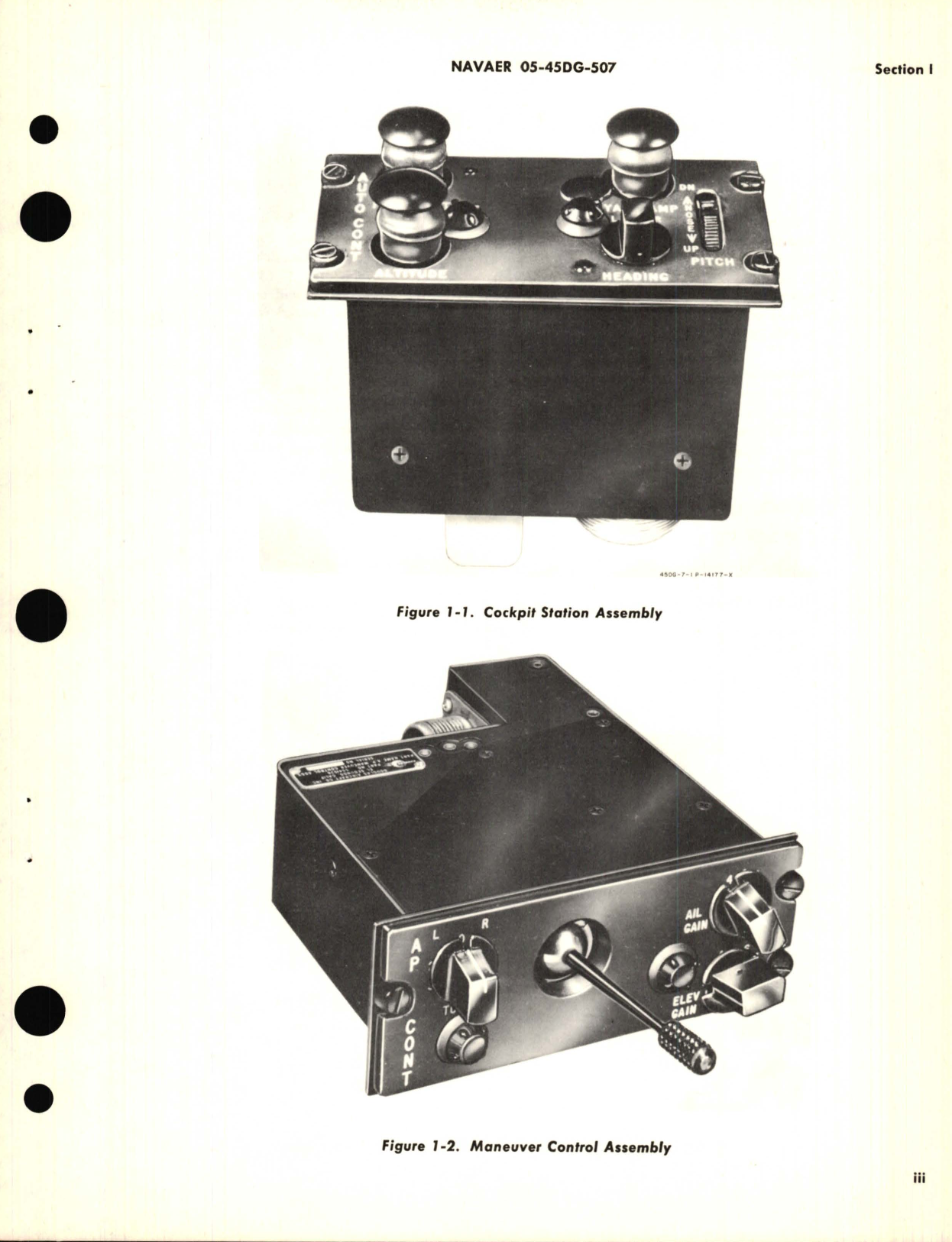 Sample page 5 from AirCorps Library document: Overhaul Instructions for Cockpit Station Assembly Part No. 5549186 Maneuver Control Assembly 5541526 for D-1 Auto Control 