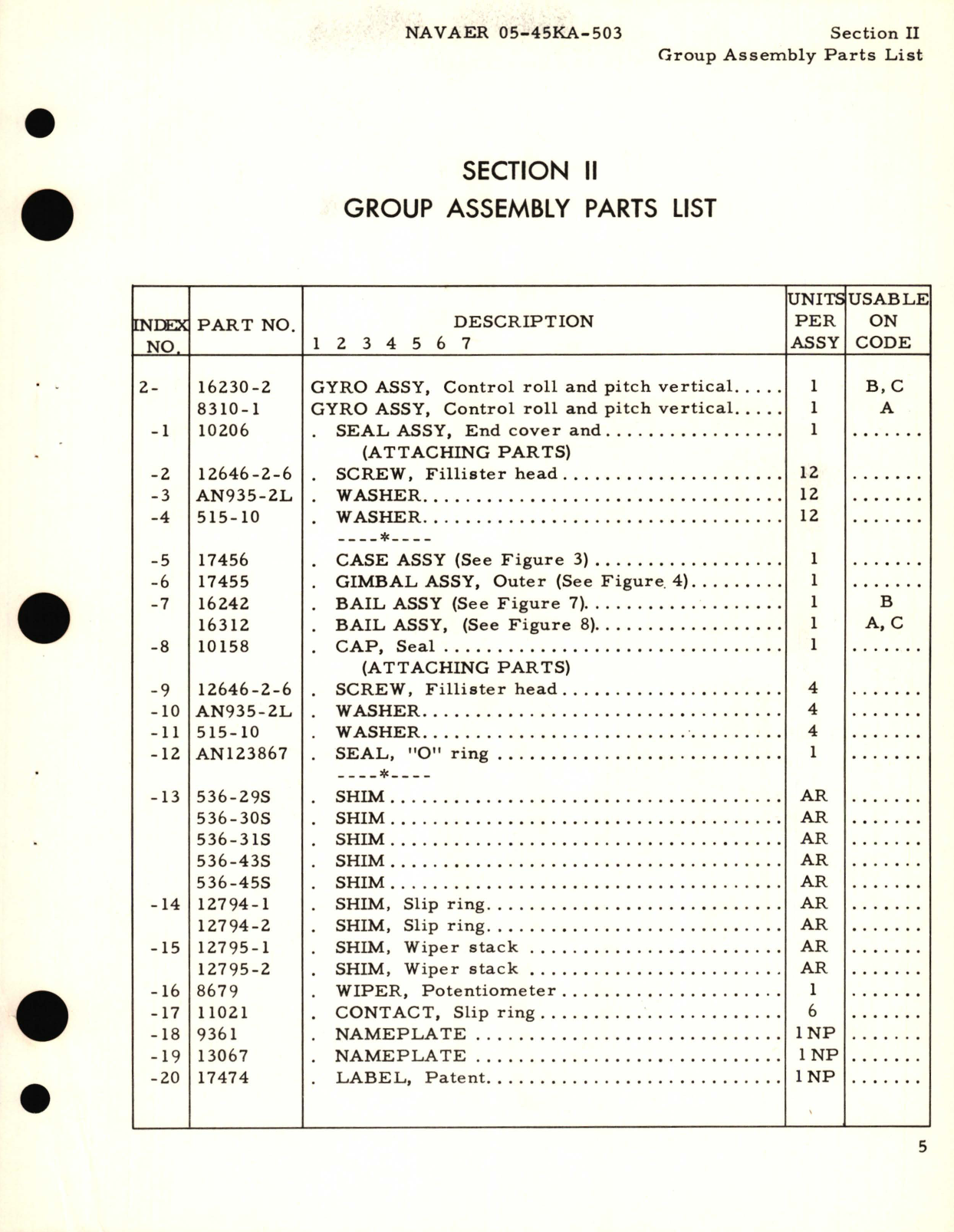 Sample page 7 from AirCorps Library document: Illustrated Parts Breakdown for K-3 Remote Pilot Kit 